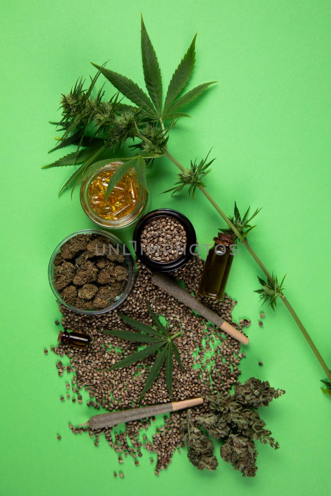 Cannabis and medical marijuana bud , cbd, blunt