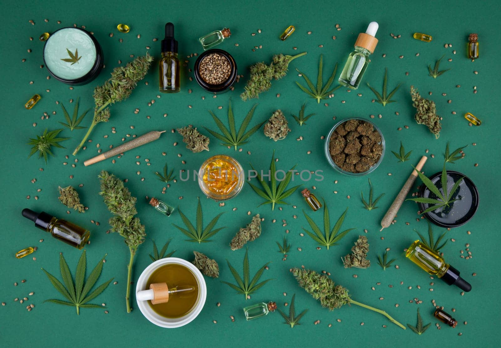 Cannabis and medical marijuana bud , cbd, blunt