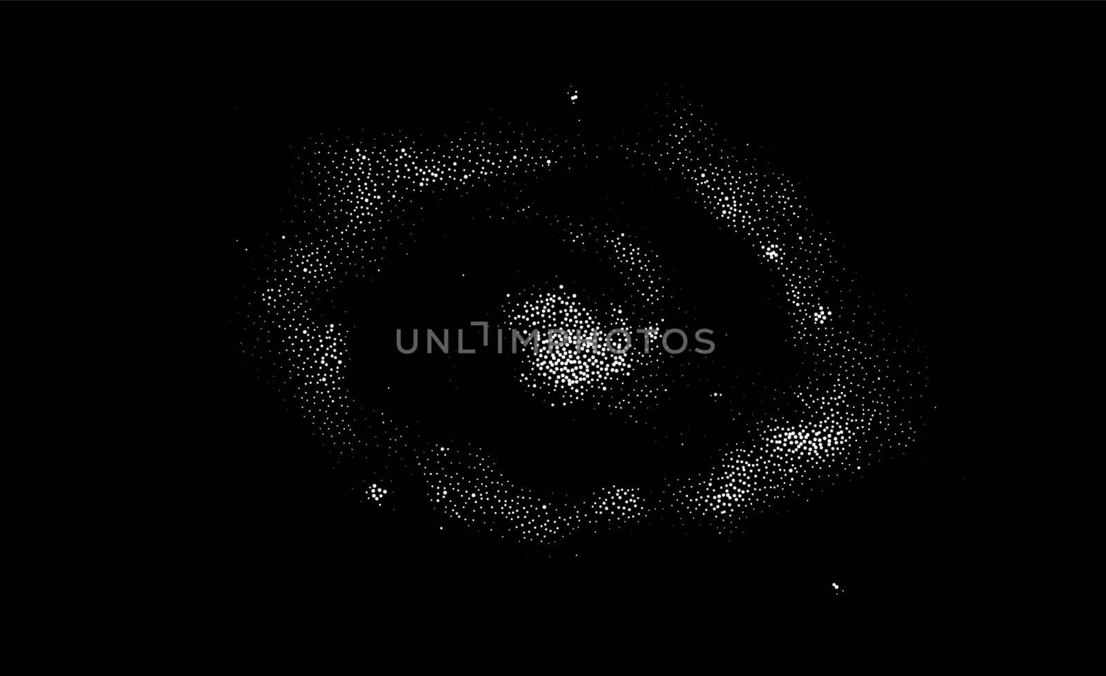 Galaxy vector background black and white