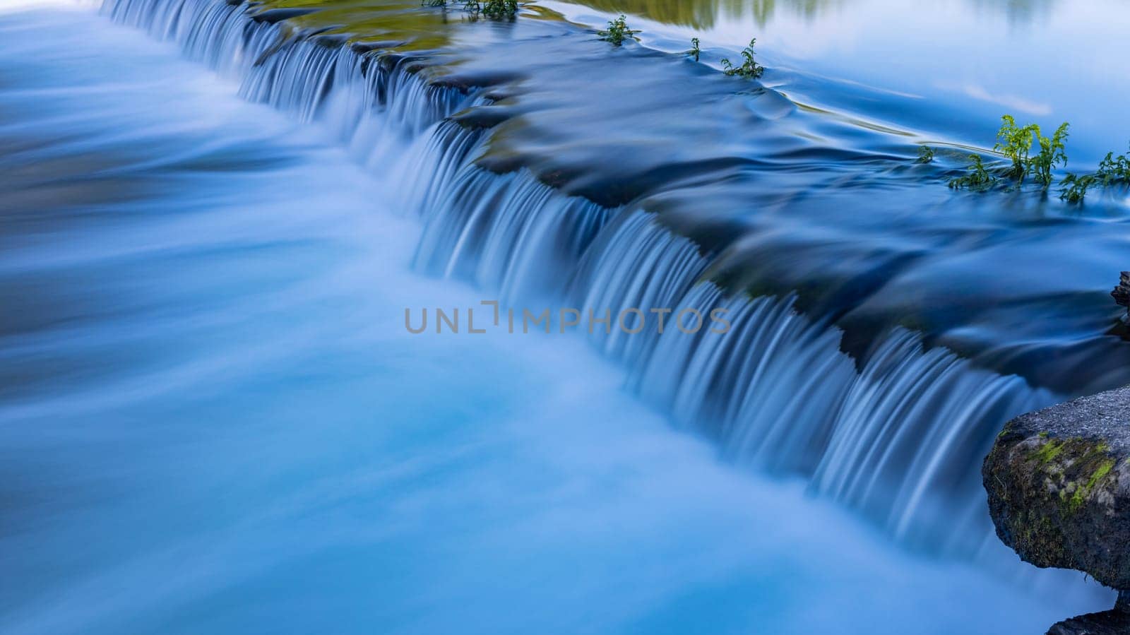 River waterfall in Adafufe, Cavado river, Braga. Portugal