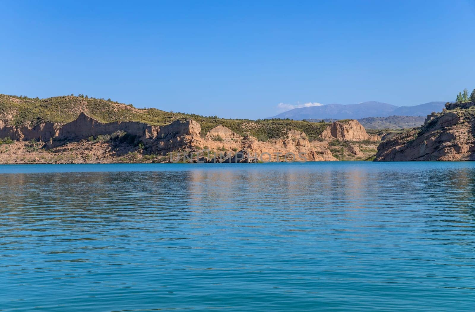 Lake Negratin reservoir, Sierra de Baza, Granada Province, Andalusia, Spain