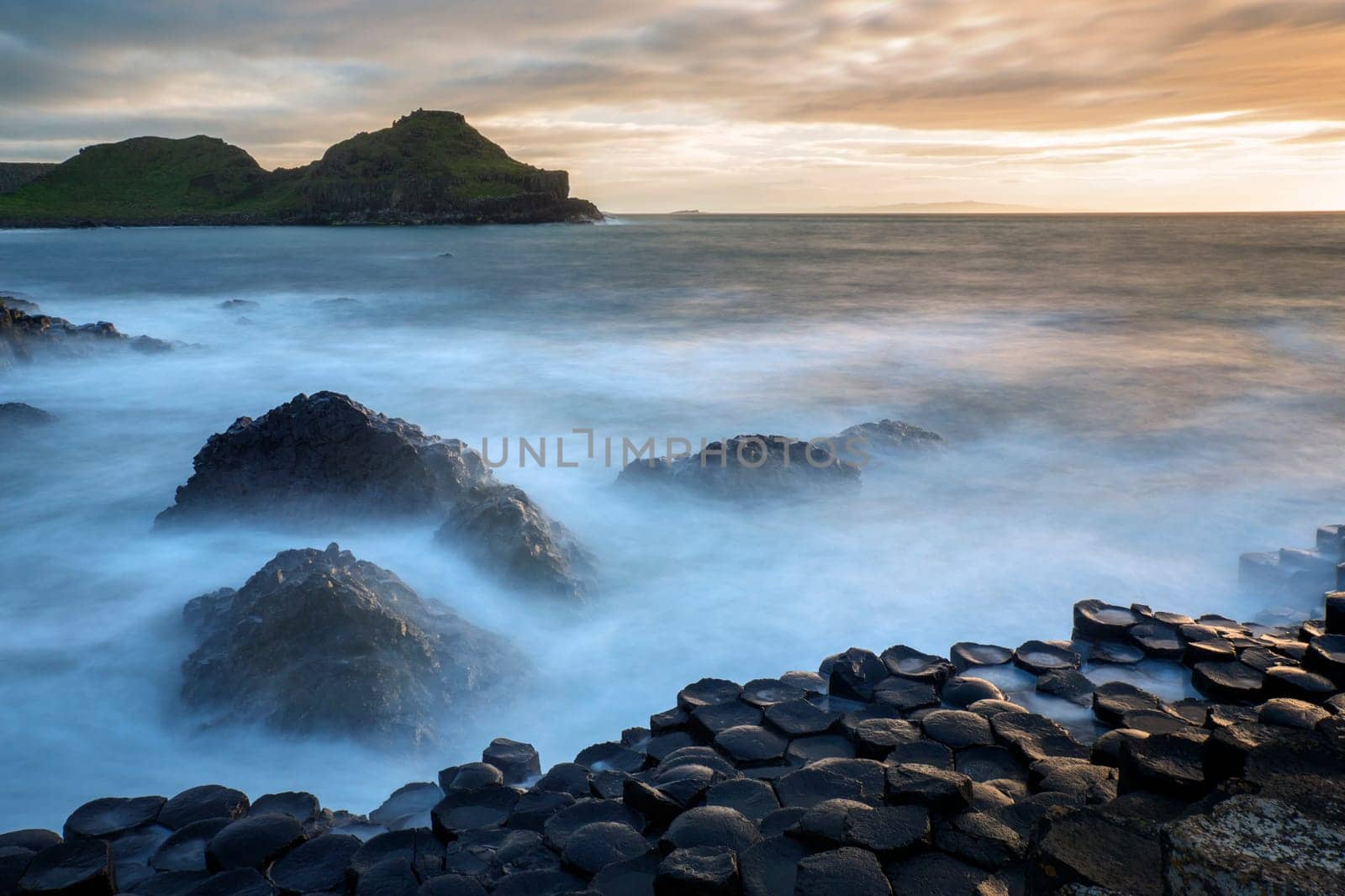 The Giants Causeway in County Antrim in Northern Ireland. UNESCO World Heritage Site.
