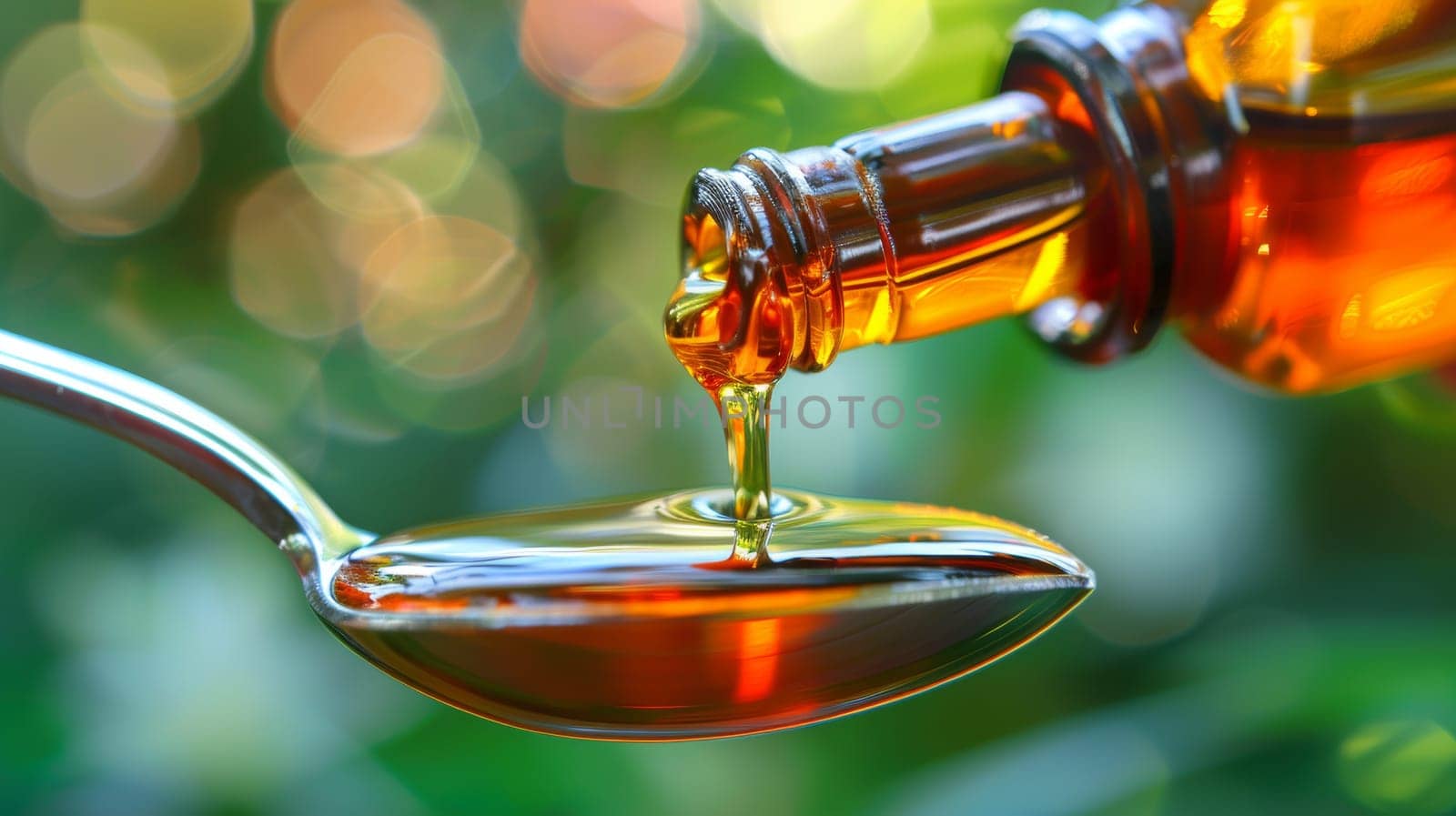 Pouring Herbal Medicine or Supplement. Natural Remedy Concept