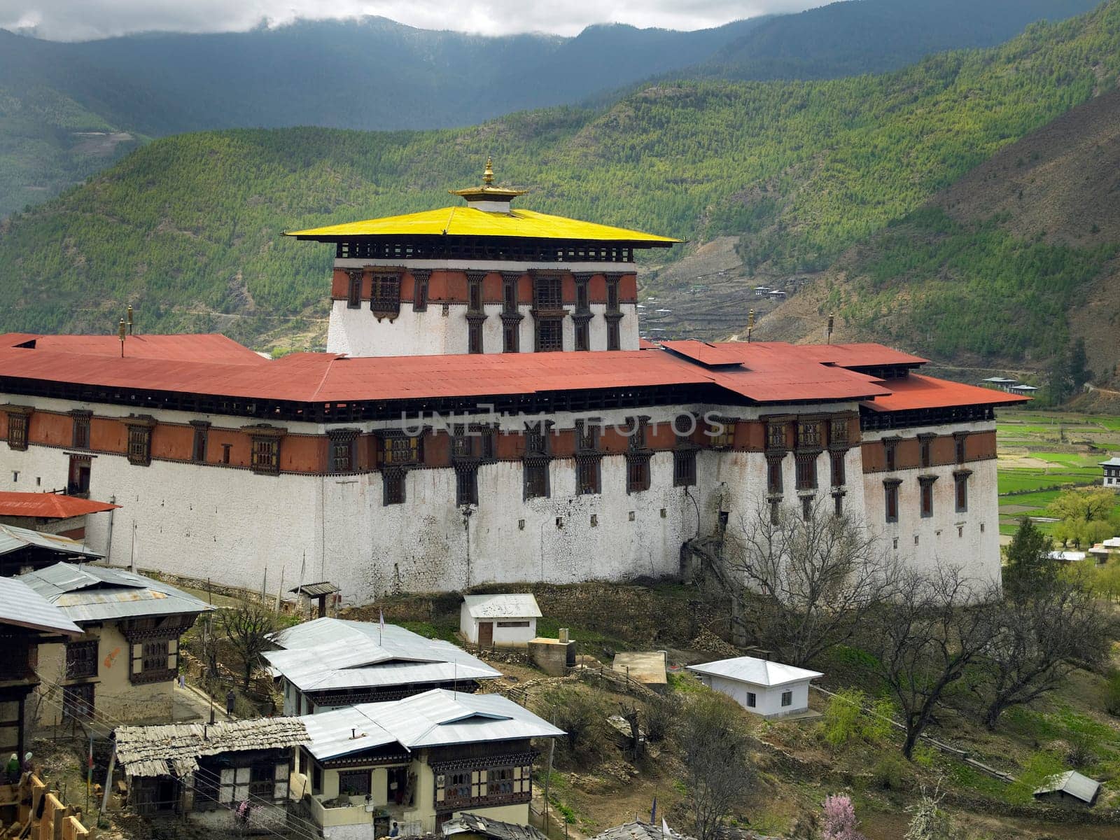 Paro Dzong Buddhist monastery in the Kingdom of Bhutan.