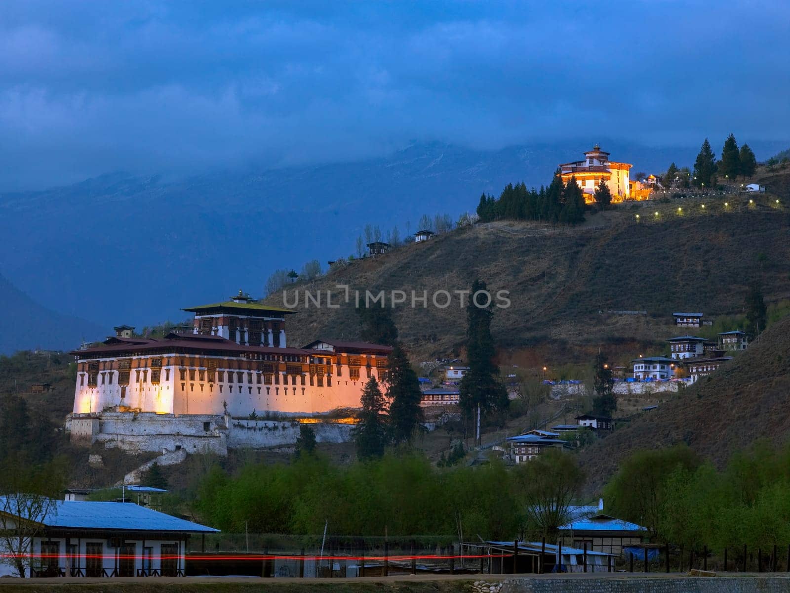 Paro Dzong Buddhist monastery in the Kingdom of Bhutan.