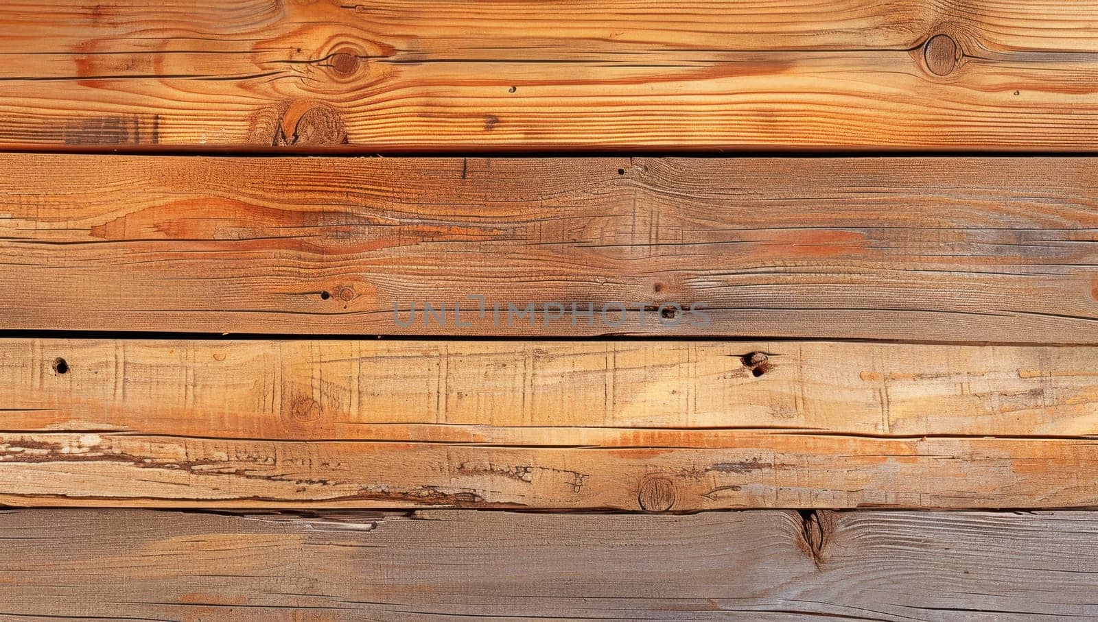 Rustic Weathered Wood Texture Background with Knots and Grains