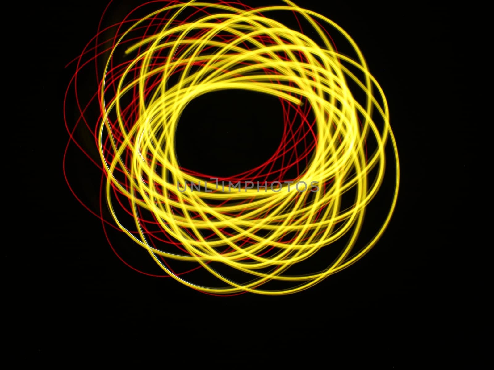 Light abstract forms symmetrical round different colors