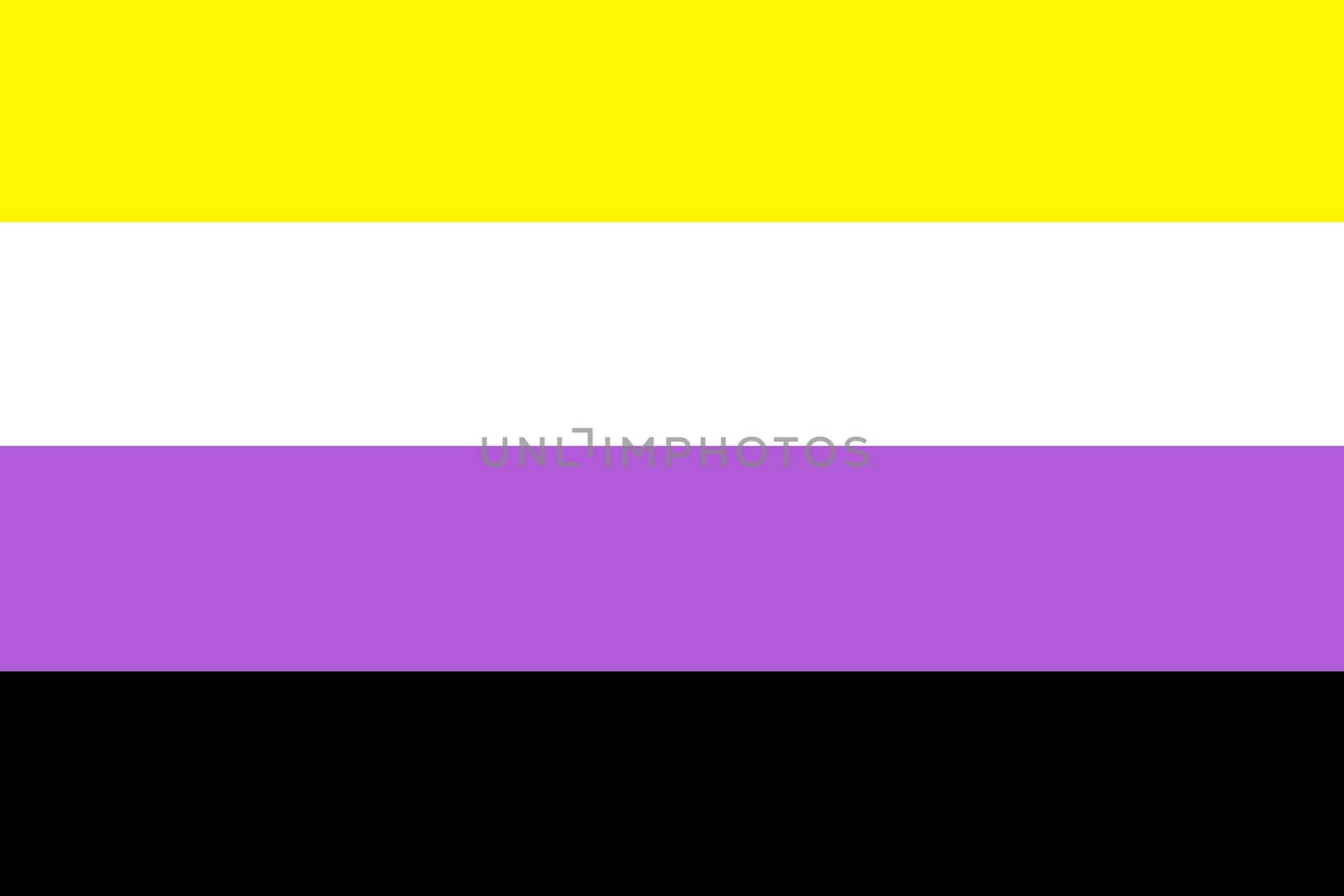 A Nonbinary Pride Flag background Illustration