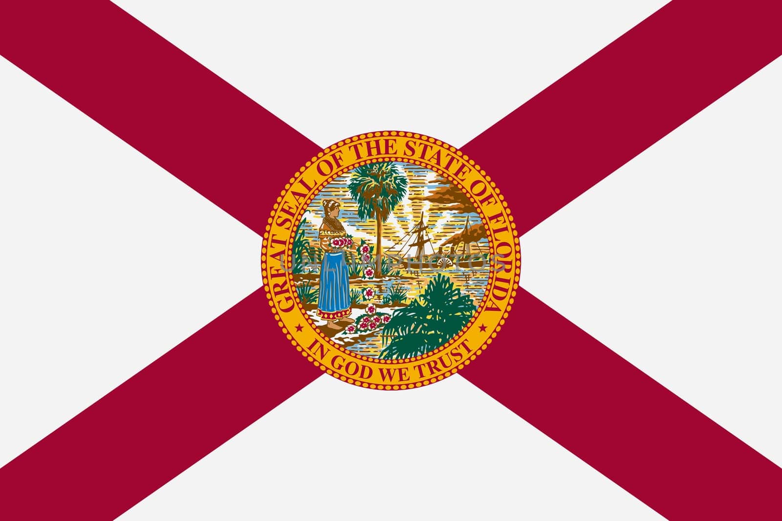 A Florida State Flag background illustration