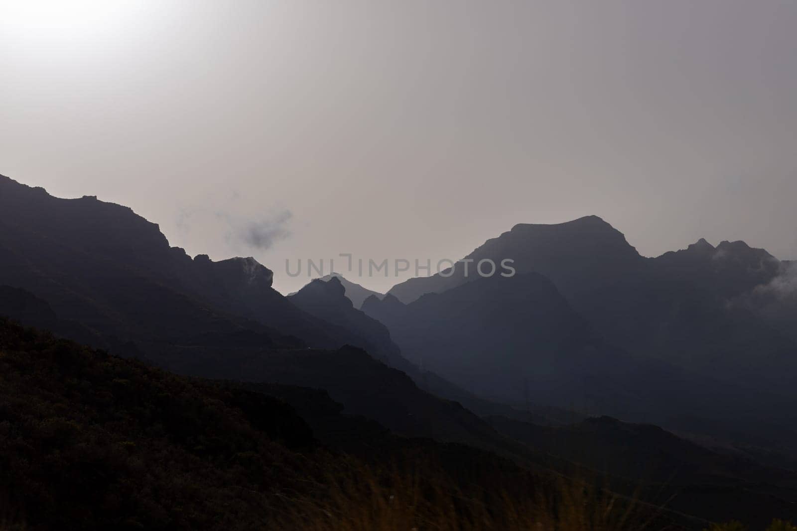 Mountains on the island of Gran Canaria, Spain