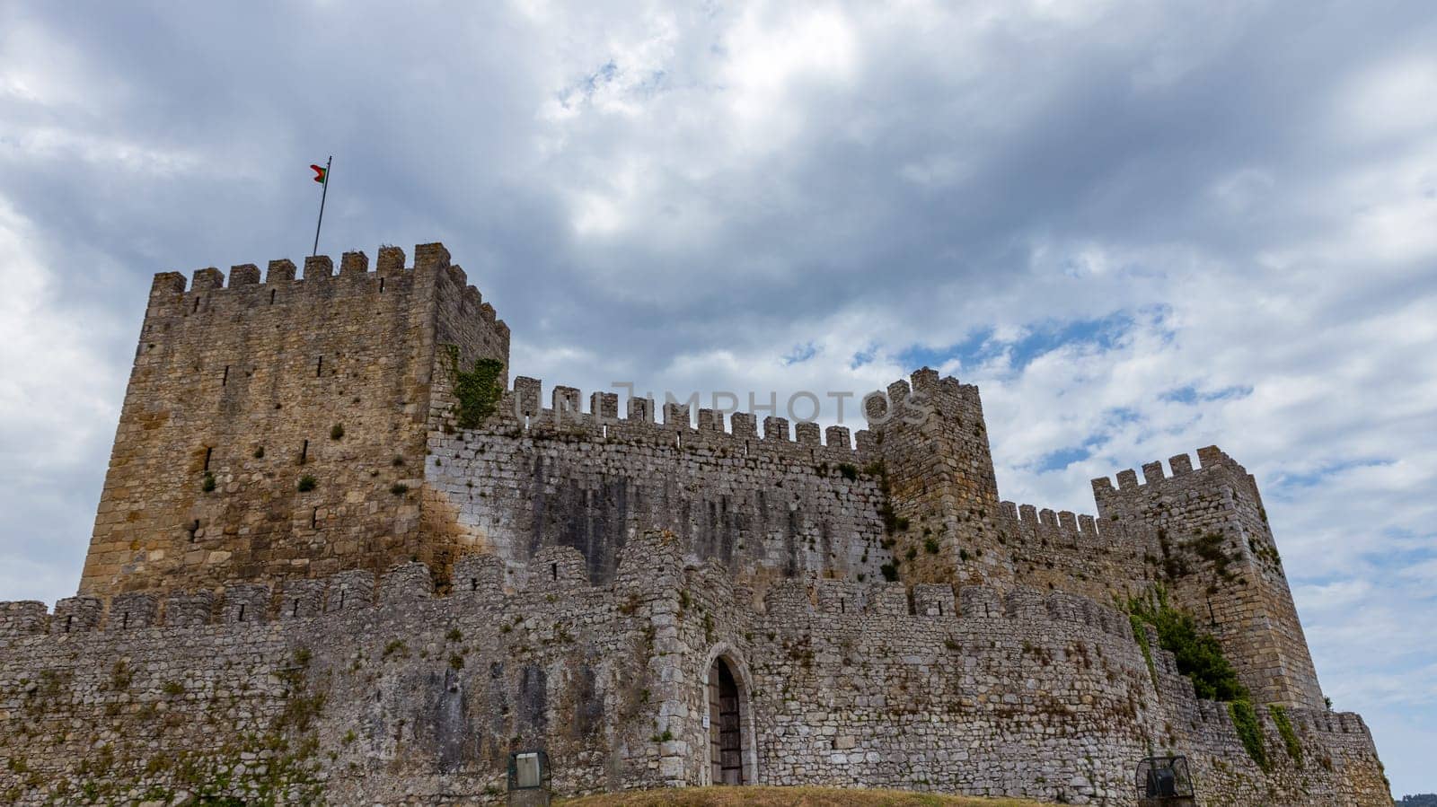 Detail of the ruined castle of Montemor-o-Velho, Portugal