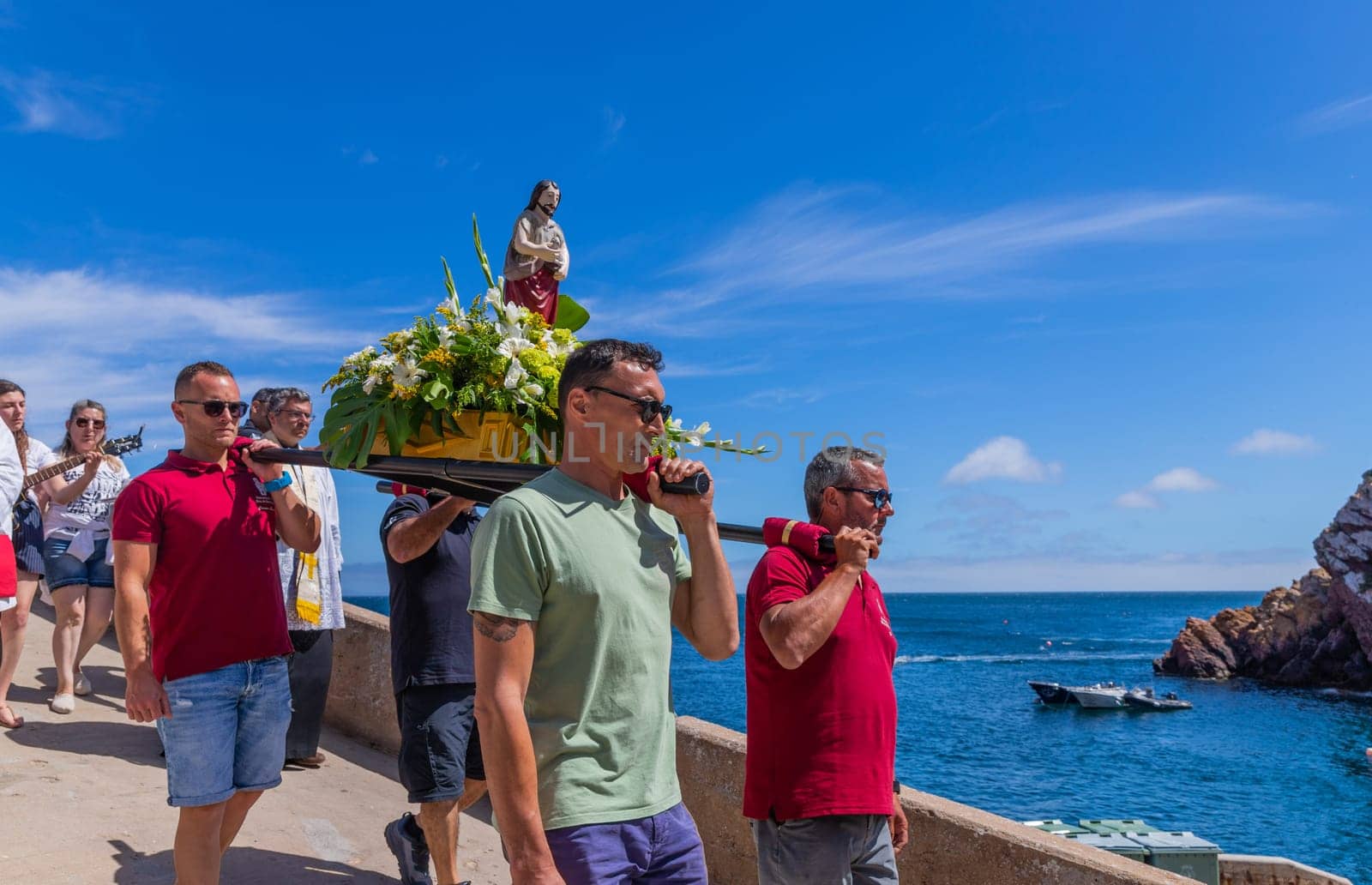 Berlenga island, Portugal: June 22, 2024: Festival in Honor of Saint John the Baptist, in Berlenga island, Peniche. Portugal