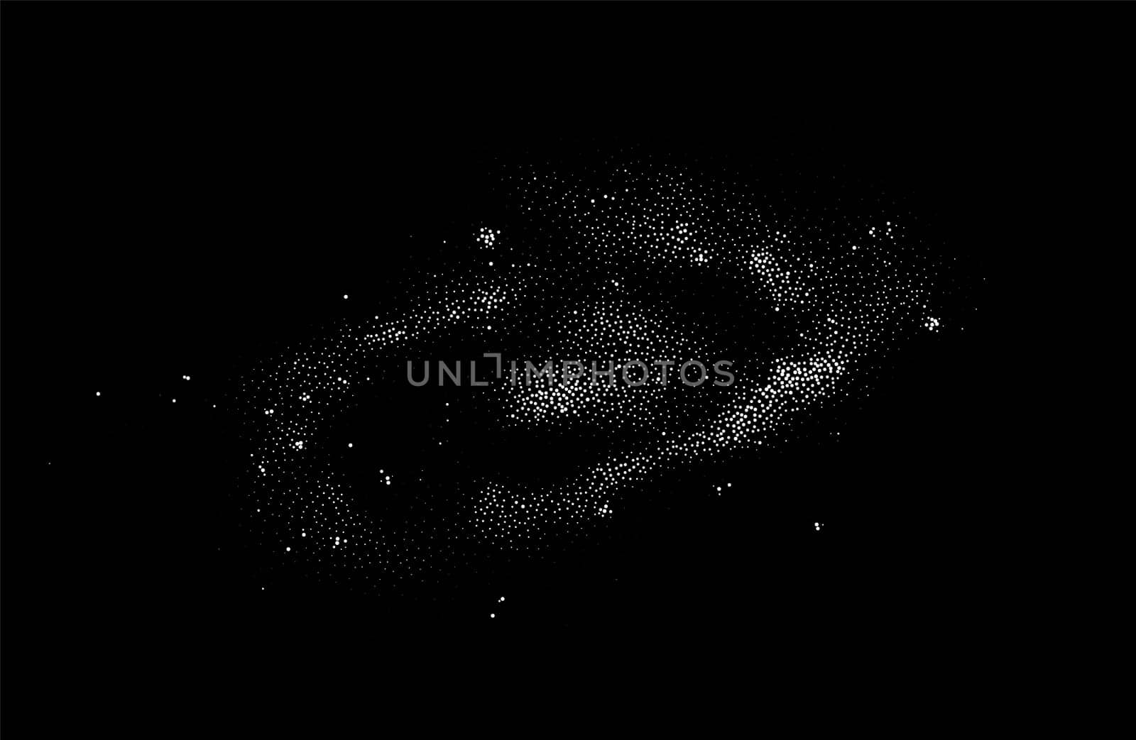 Galaxy vector background black and white