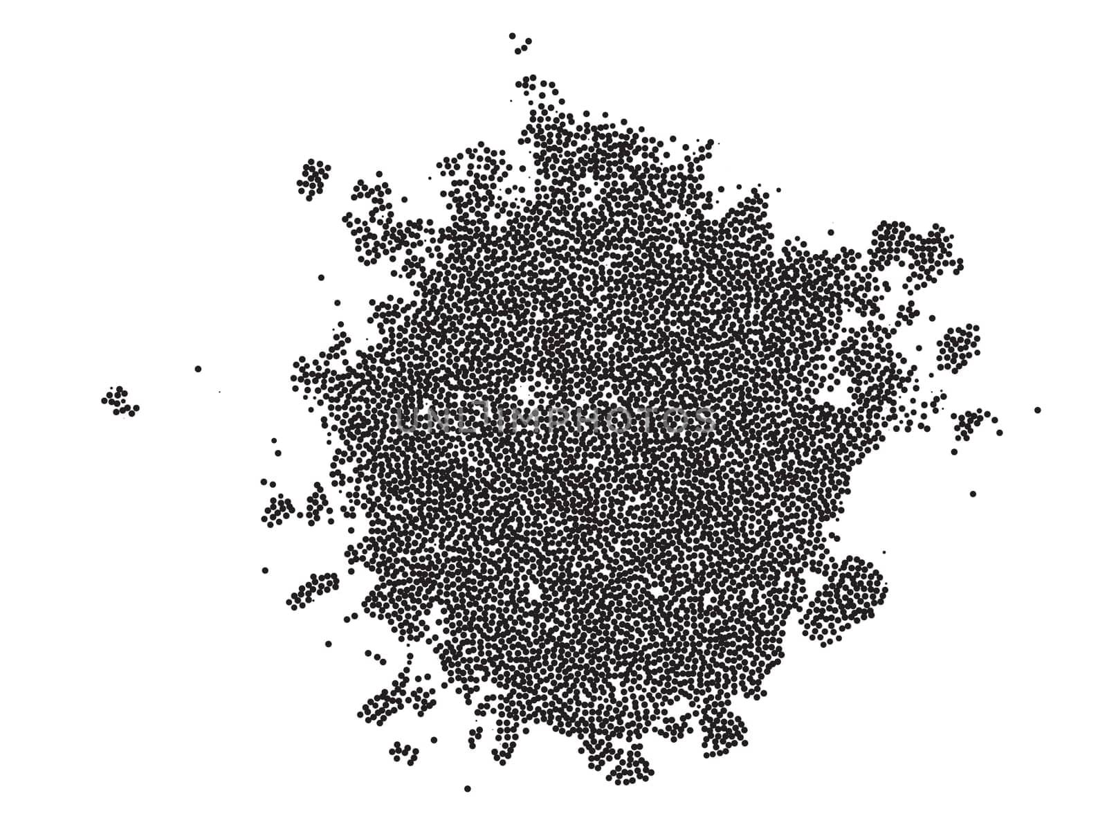 Vector illustration of ground with plant. Soil day