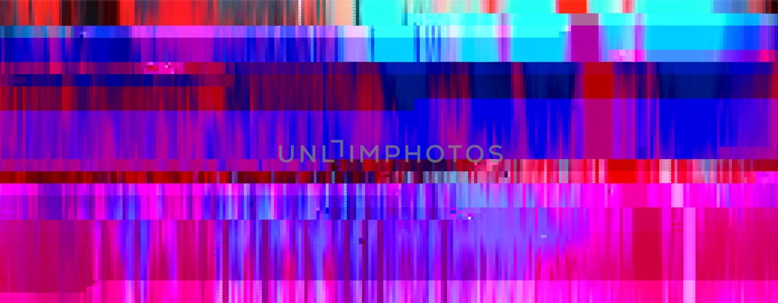 Trendy glitch pattern on dark background. Abstract vector geometric elements