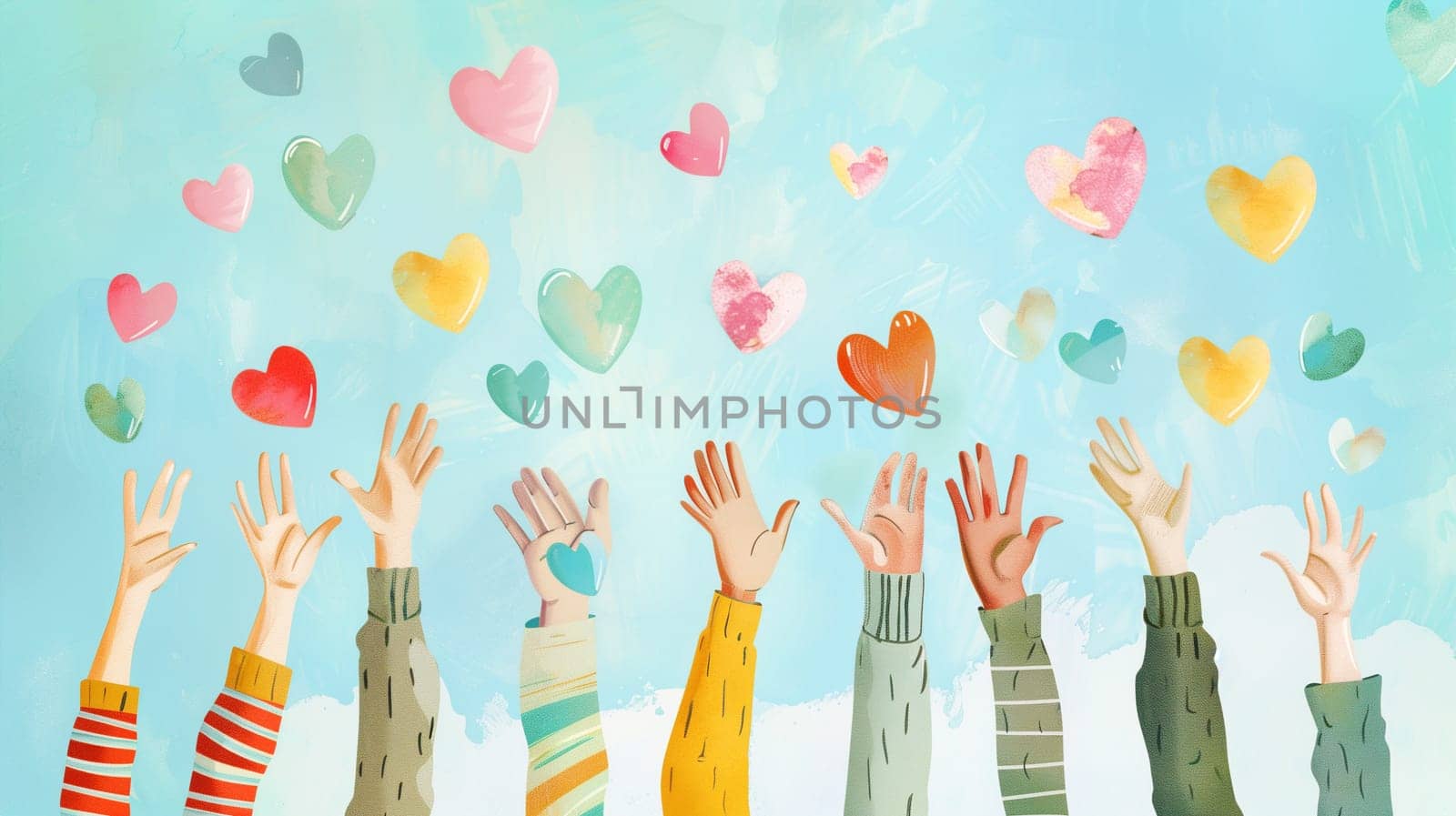 Human rights, equality, diversity, justice and hope concept, respect each other, tolerance and human relationship