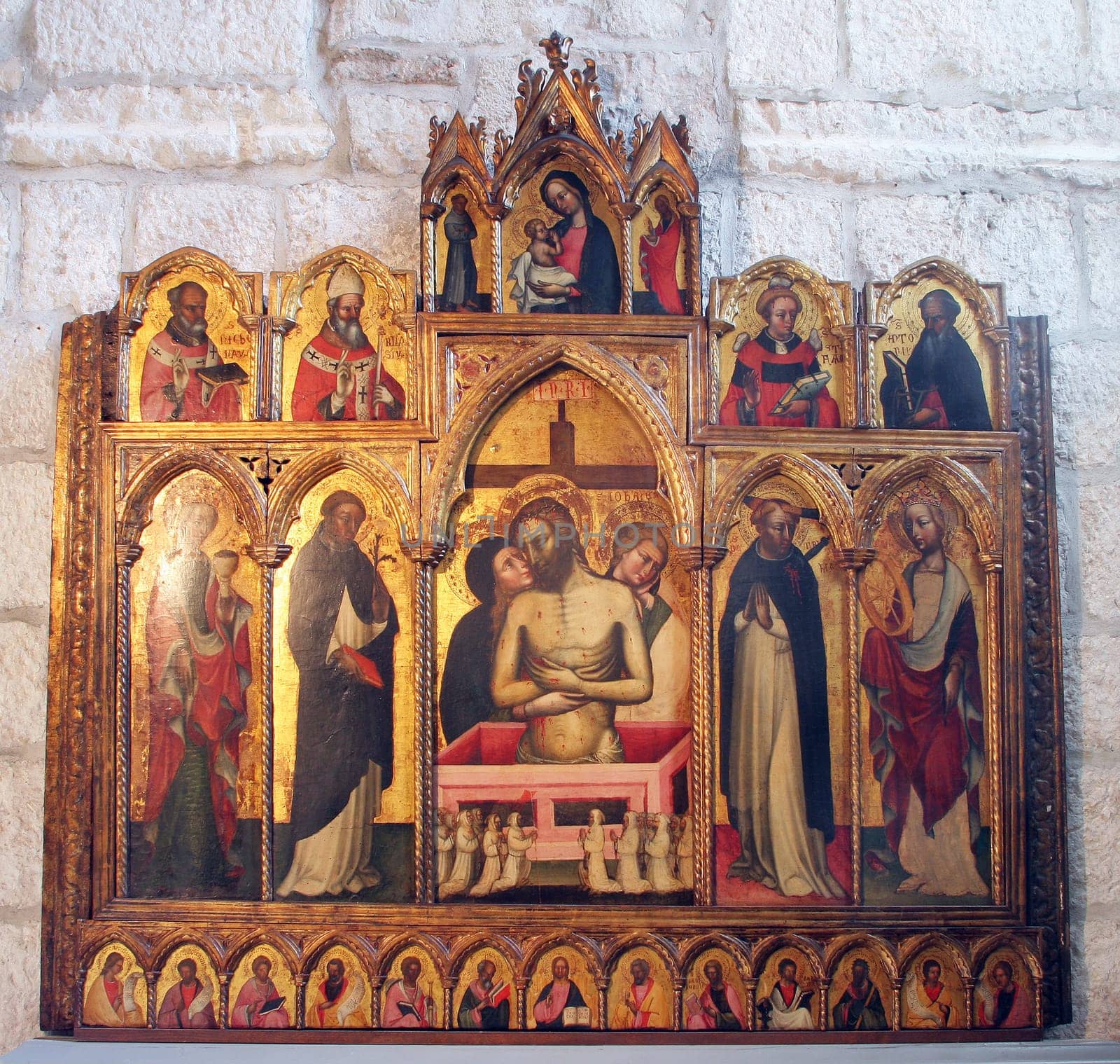 Pieta, polyptych, Church of All Saints, Korcula, Croatia