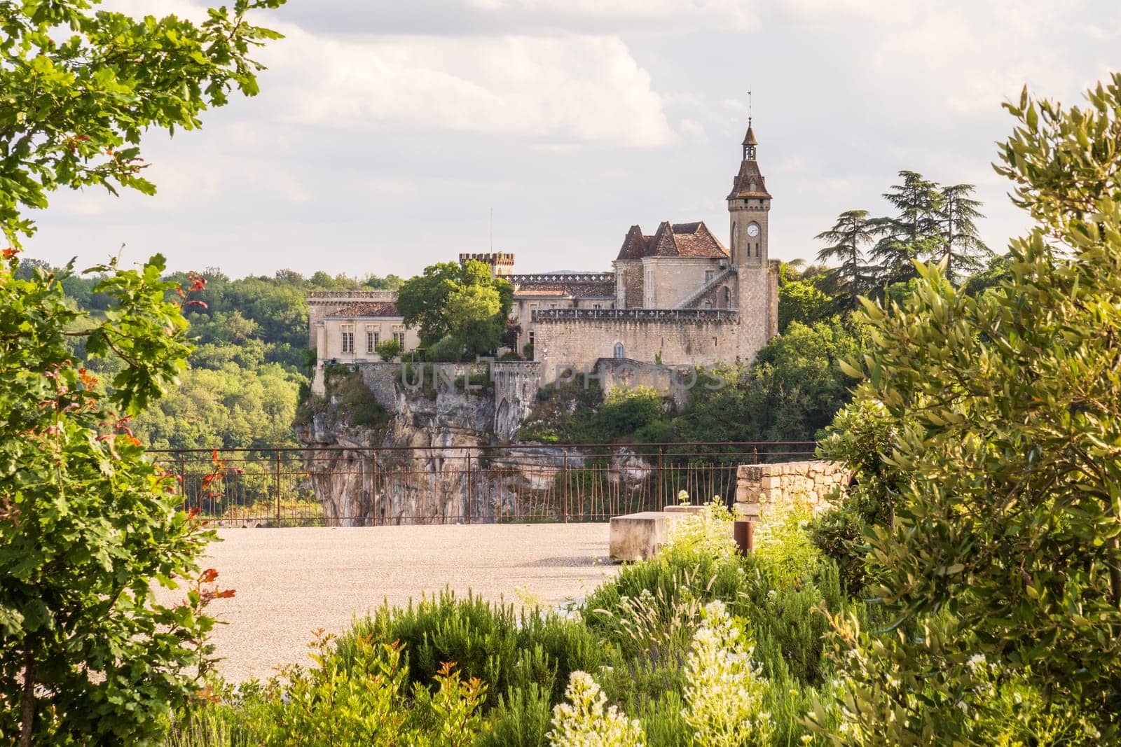 Citadel of Rocamadour village, a famous travel destination in France