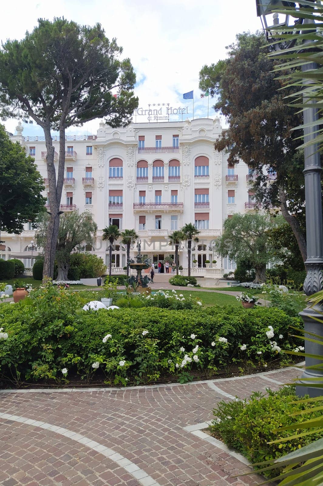 Rimini, Italy - June 25, 2024: The Grand Hotel in Rimini at Rimini, Italy on June 25, 2024