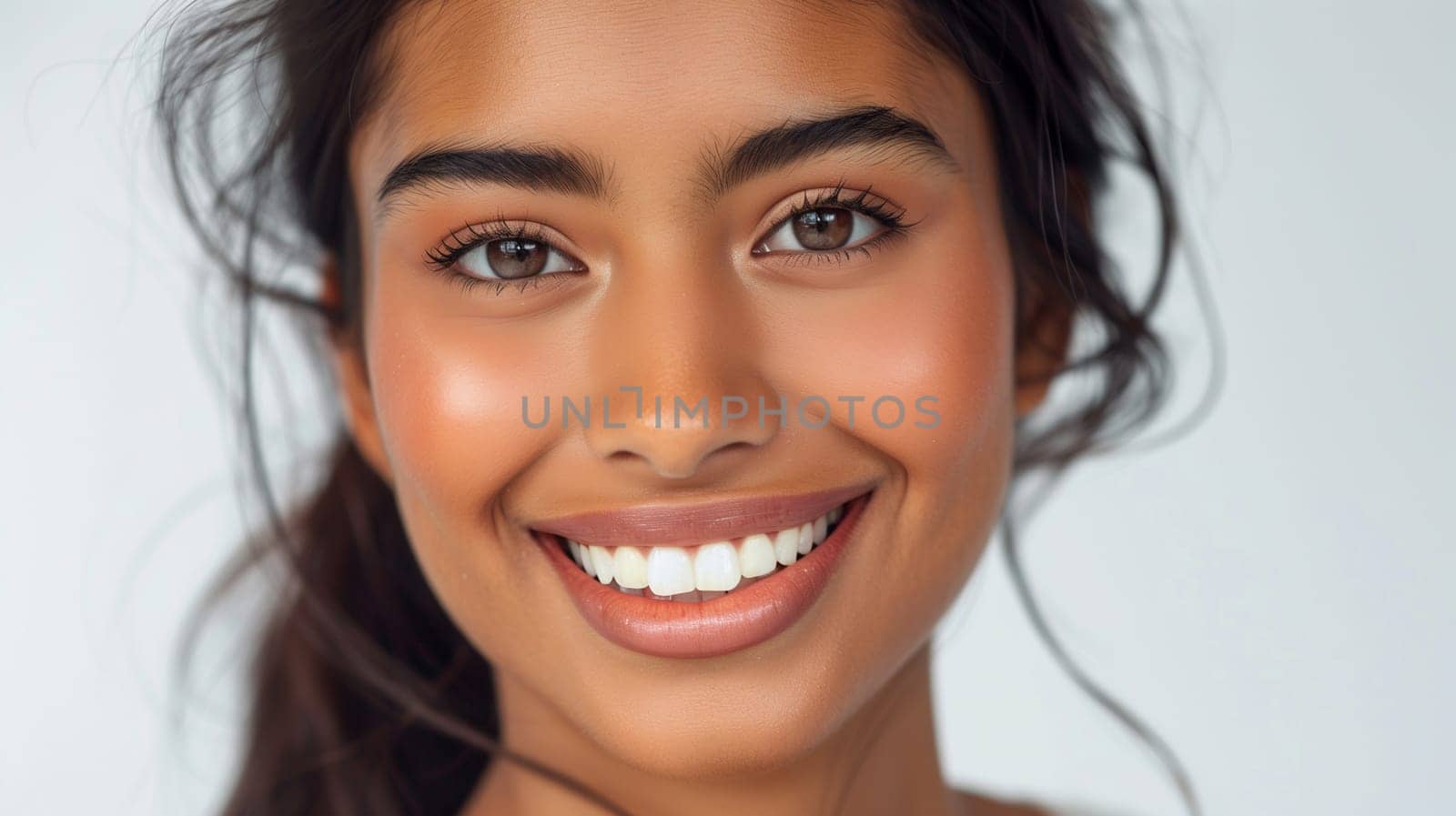 a closeup photo portrait of a beautiful young asian woman