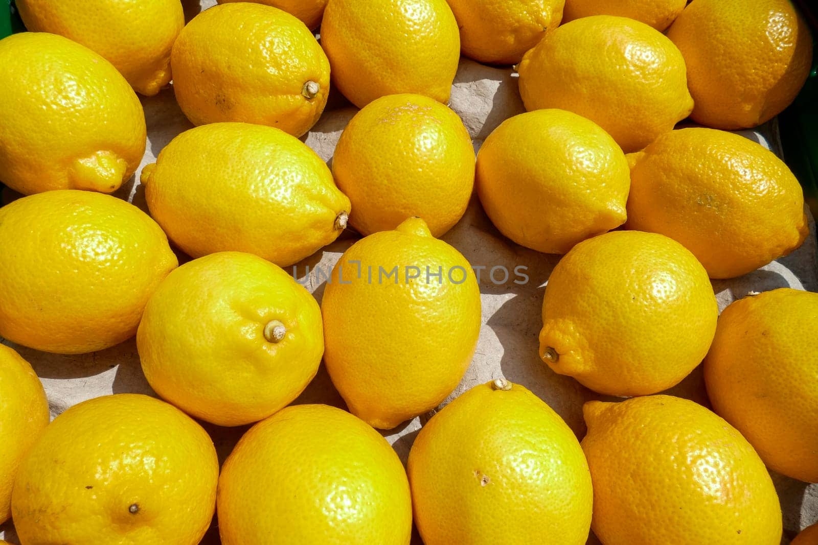 Lemons on a market stall, Germany