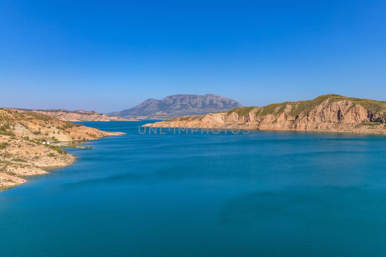 Lake Negratin reservoir, Sierra de Baza, Granada Province, Andalusia, Spain