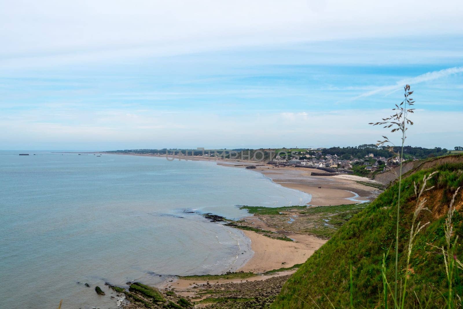 a view of Arromanches-les-Bains, Normandy, France