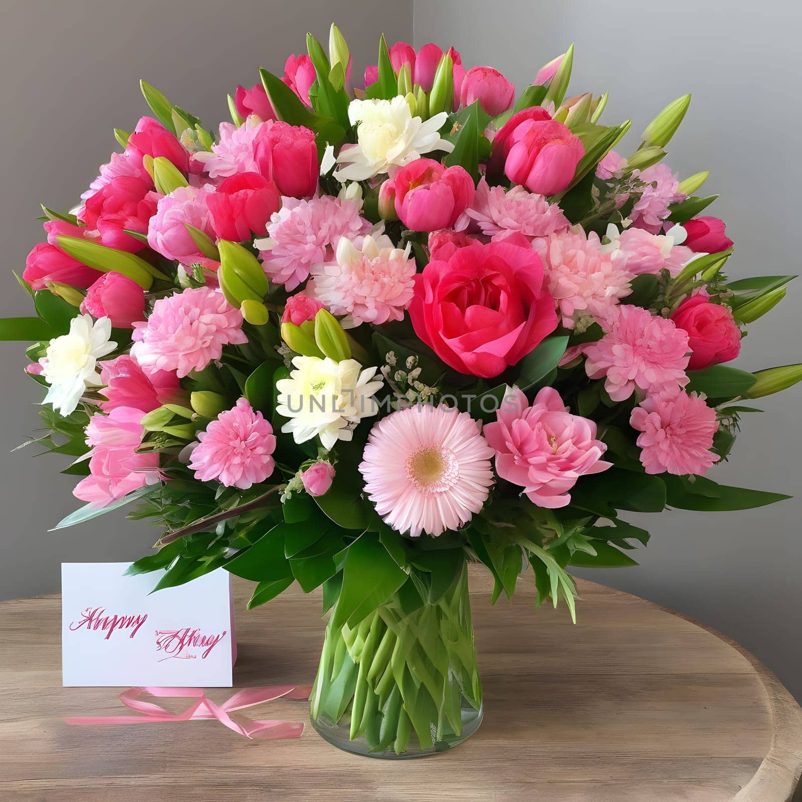 annually recurring Mother's Day with flowers and best wishes
