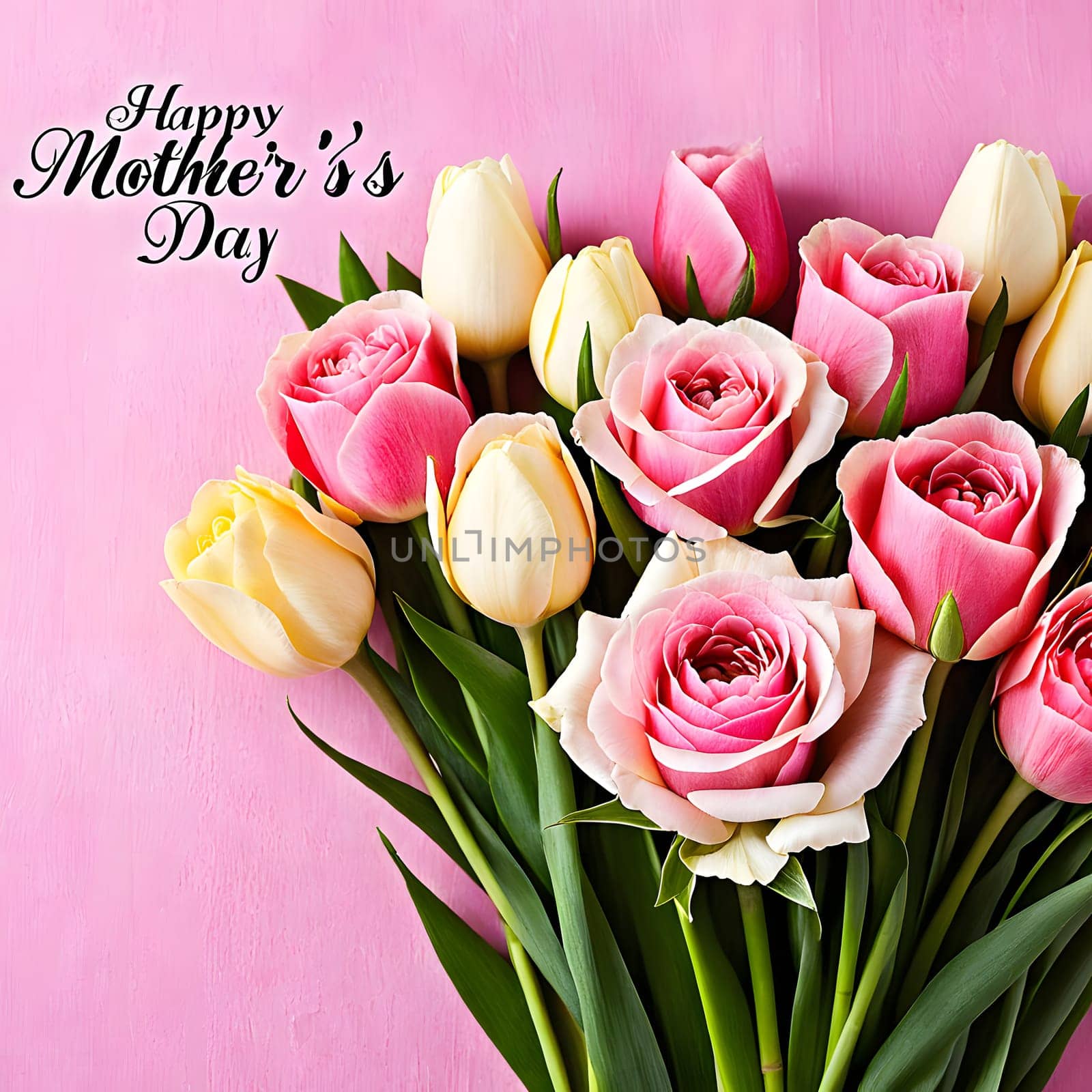 annually recurring Mother's Day with flowers and best wishes