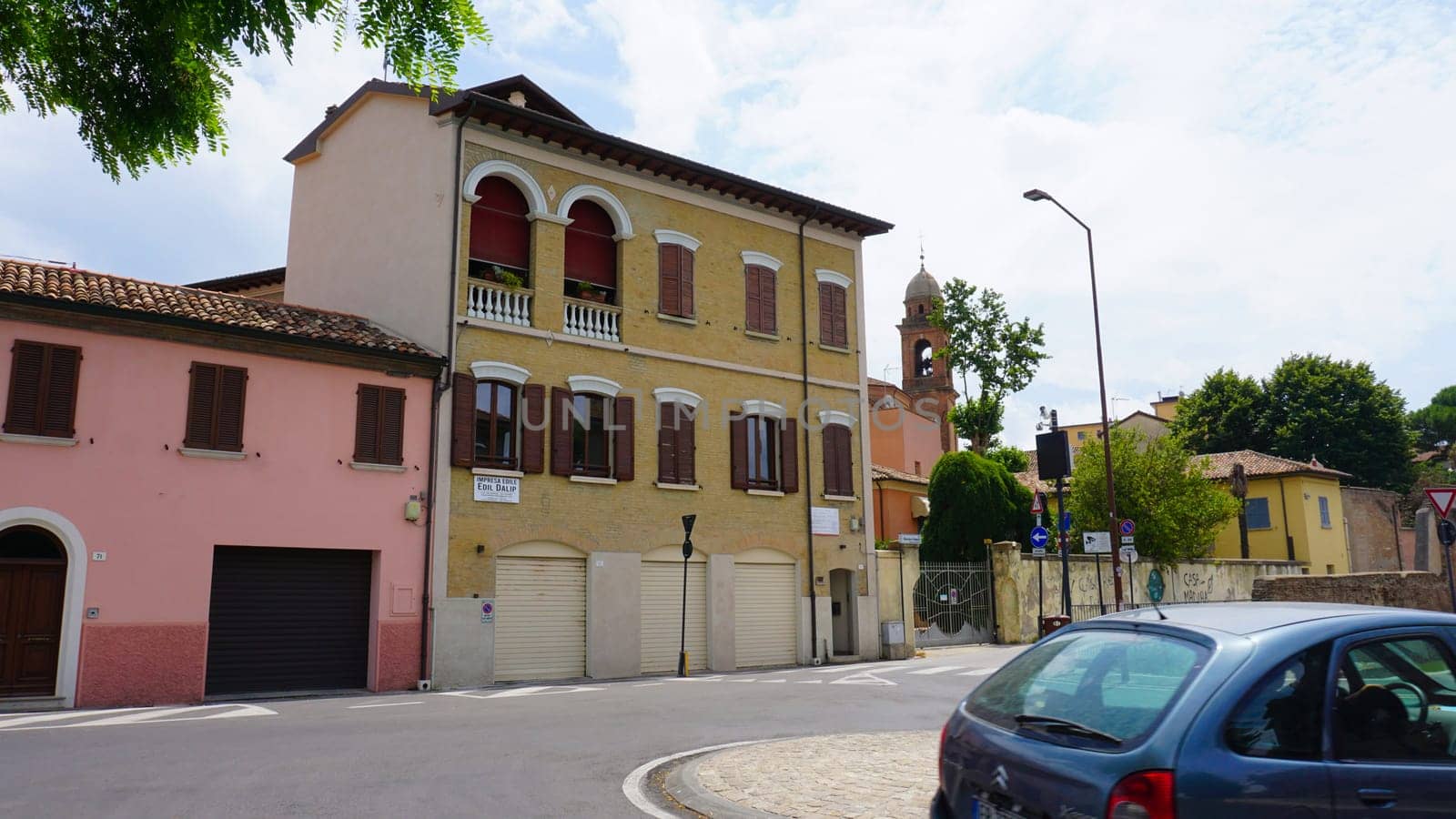 Rimini, Italy - June 25, 2024: historical old city in the italian city Rimini at Italy