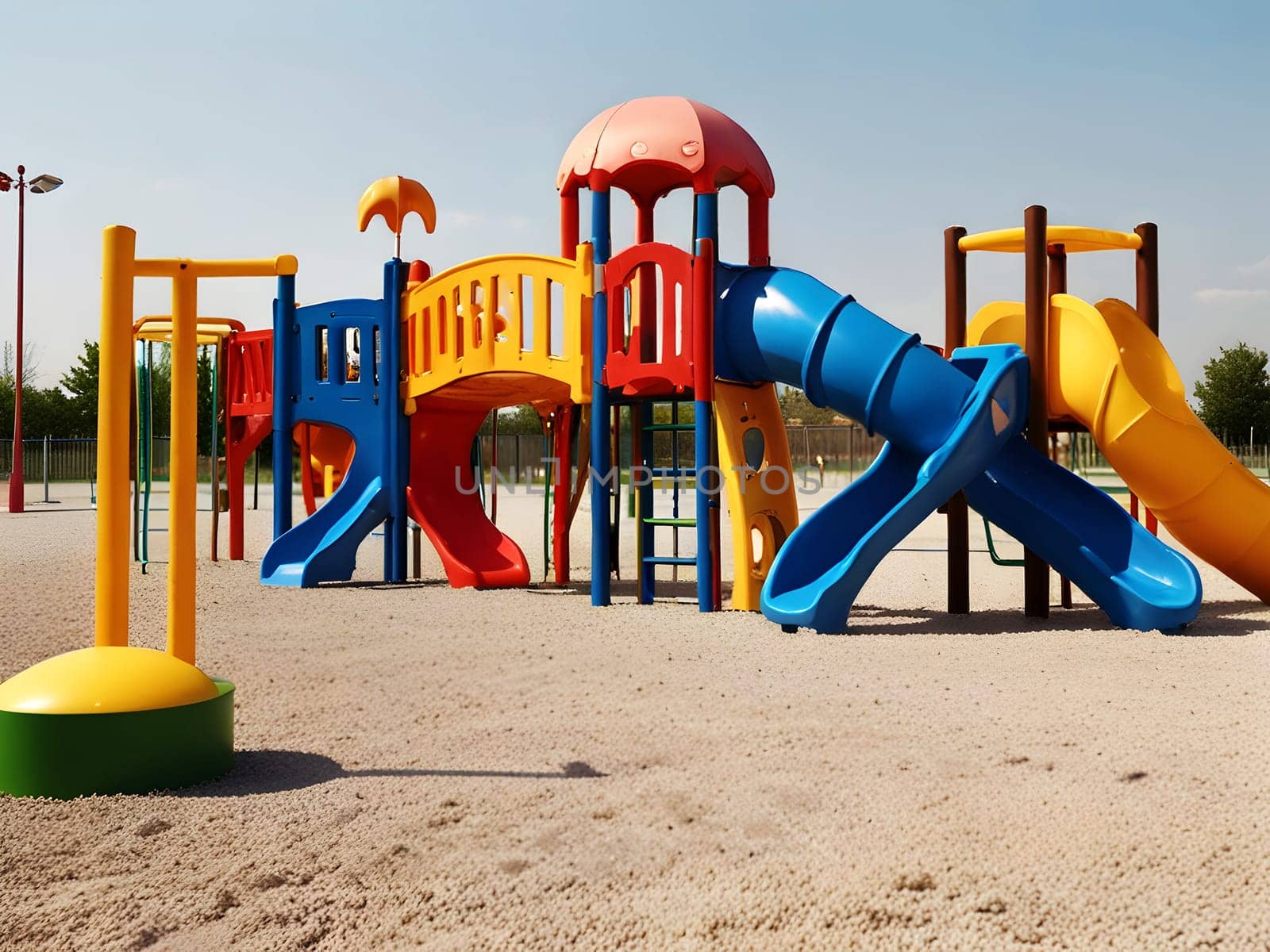 Closeup of the children playground
