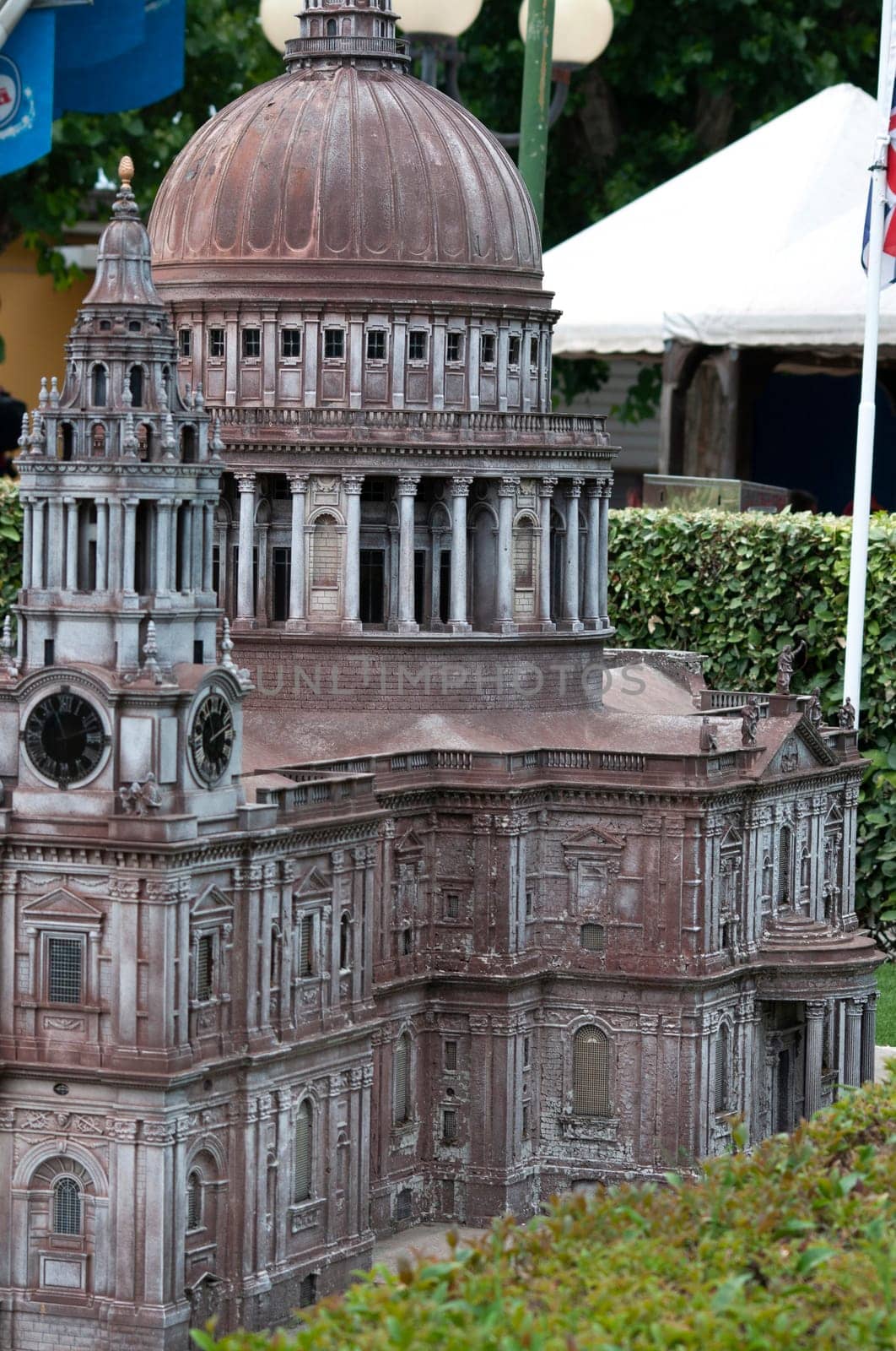 Viserba, Italy - June 25, 2024: Londra at Theme park Italy in Miniature or Italia in Miniatura in Rimini, Italy - Reproduction of famous attractions in a small scale