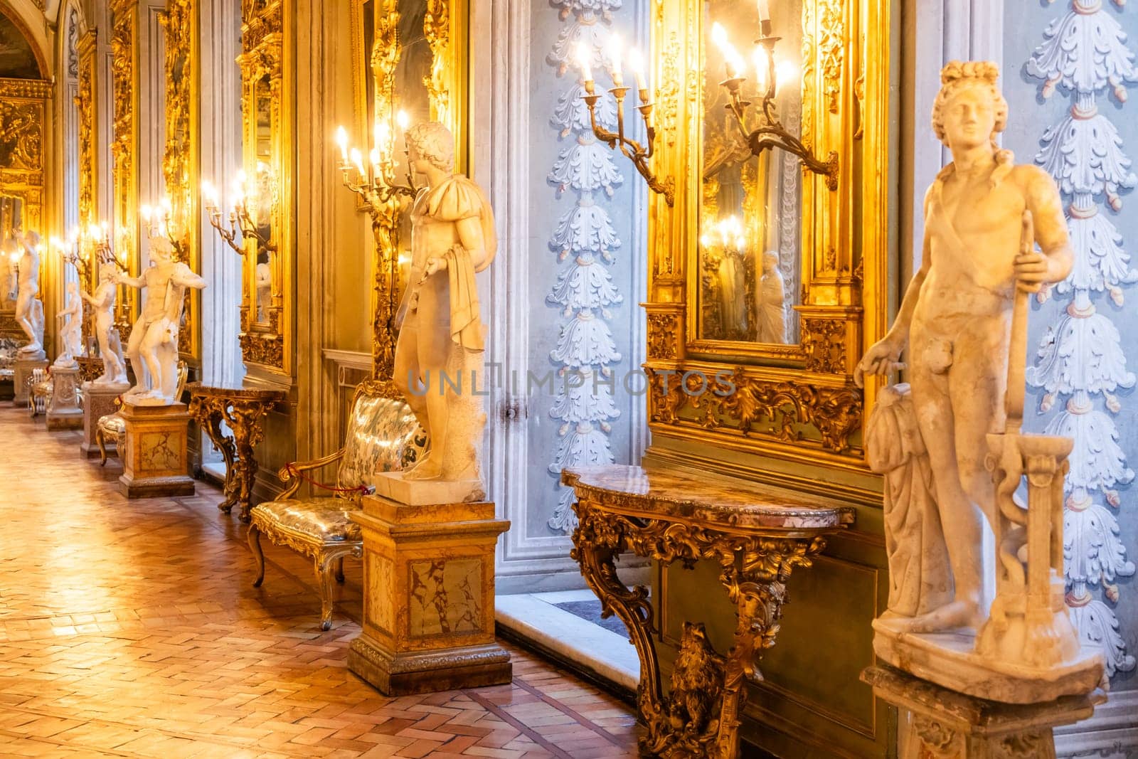 Rome, Italy - 28 December 2023: Doria Pamphilj Gallery, 16th century luxury palace