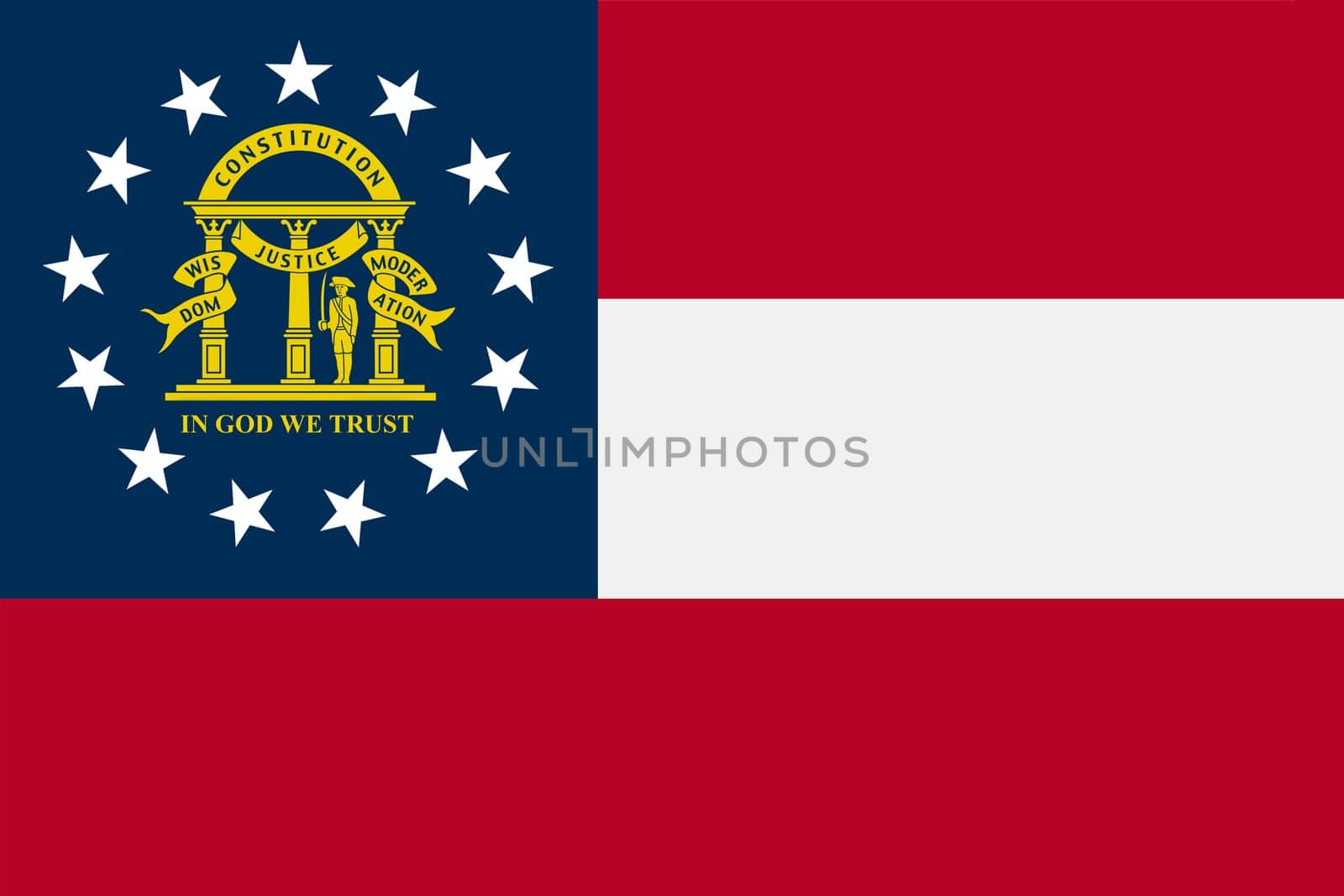 A Georgia State Flag background illustration