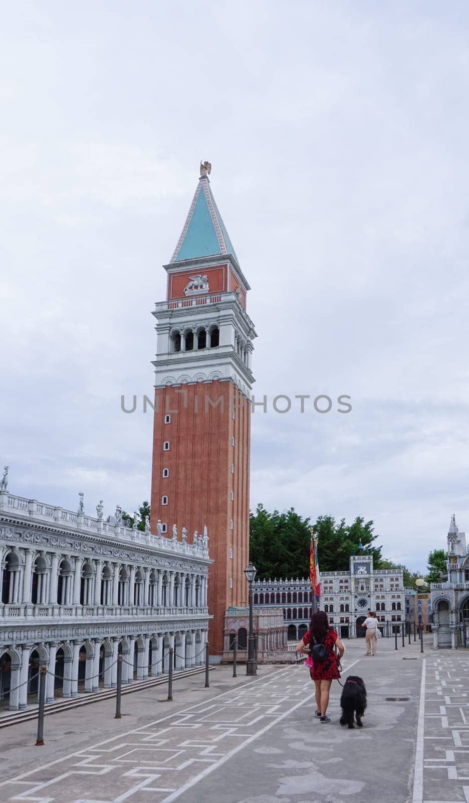 Viserba, Italy - June 25, 2024: Venice at Theme park Italy in Miniature or Italia in Miniatura in Rimini, Italy - Reproduction of famous attractions in a small scale