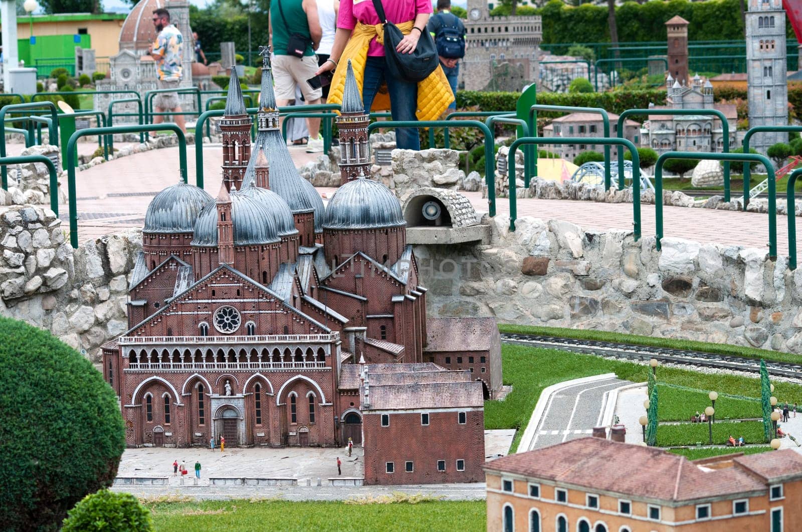 Viserba, Italy - June 25, 2024: Padova at Theme park Italy in Miniature or Italia in Miniatura in Rimini, Italy - Reproduction of famous attractions in a small scale