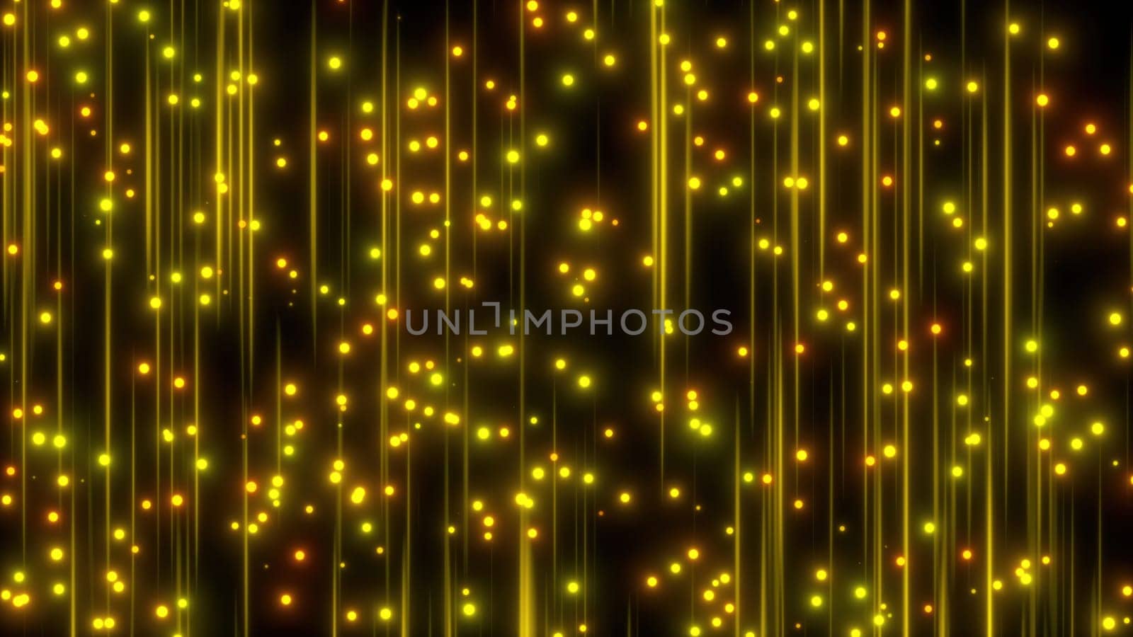 Luxurious golden dust particle with lines. Computer generated 3d render