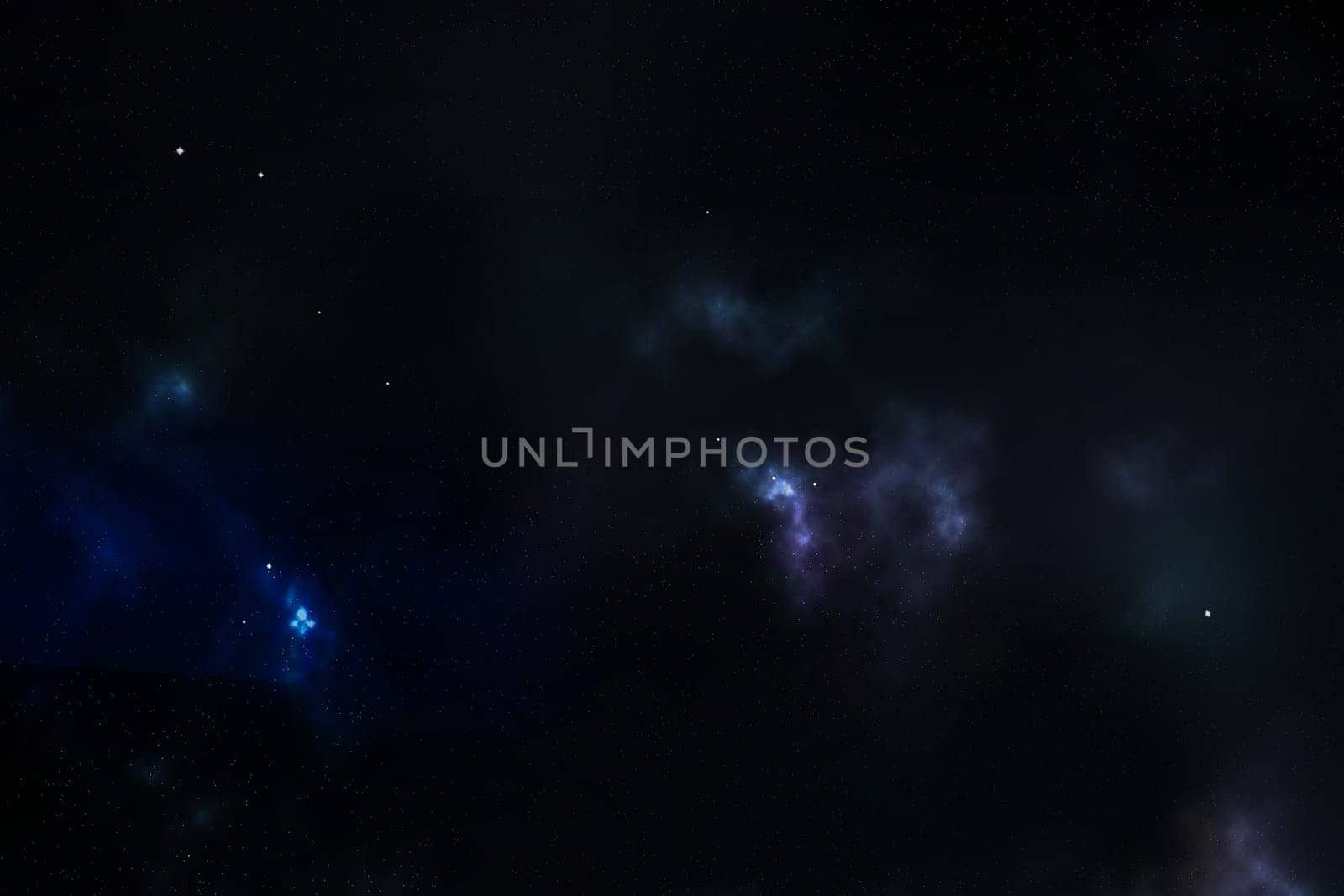Abstract digital art background - outer space showing the beauty of space exploration.