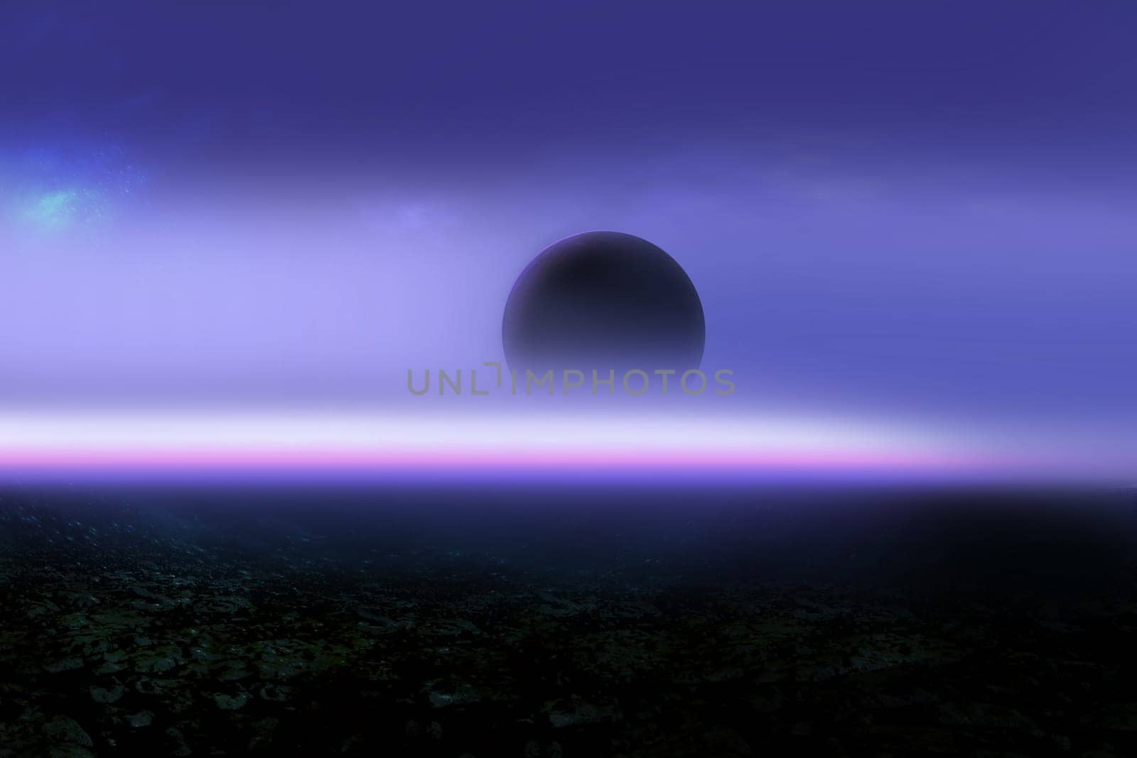 Space digital art, outer space showing the beauty of space exploration.