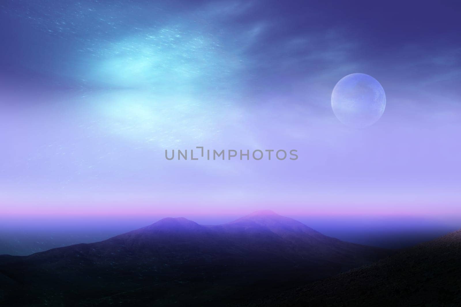 Space digital art, outer space showing the beauty of space exploration. planet texture furnished by NASA,