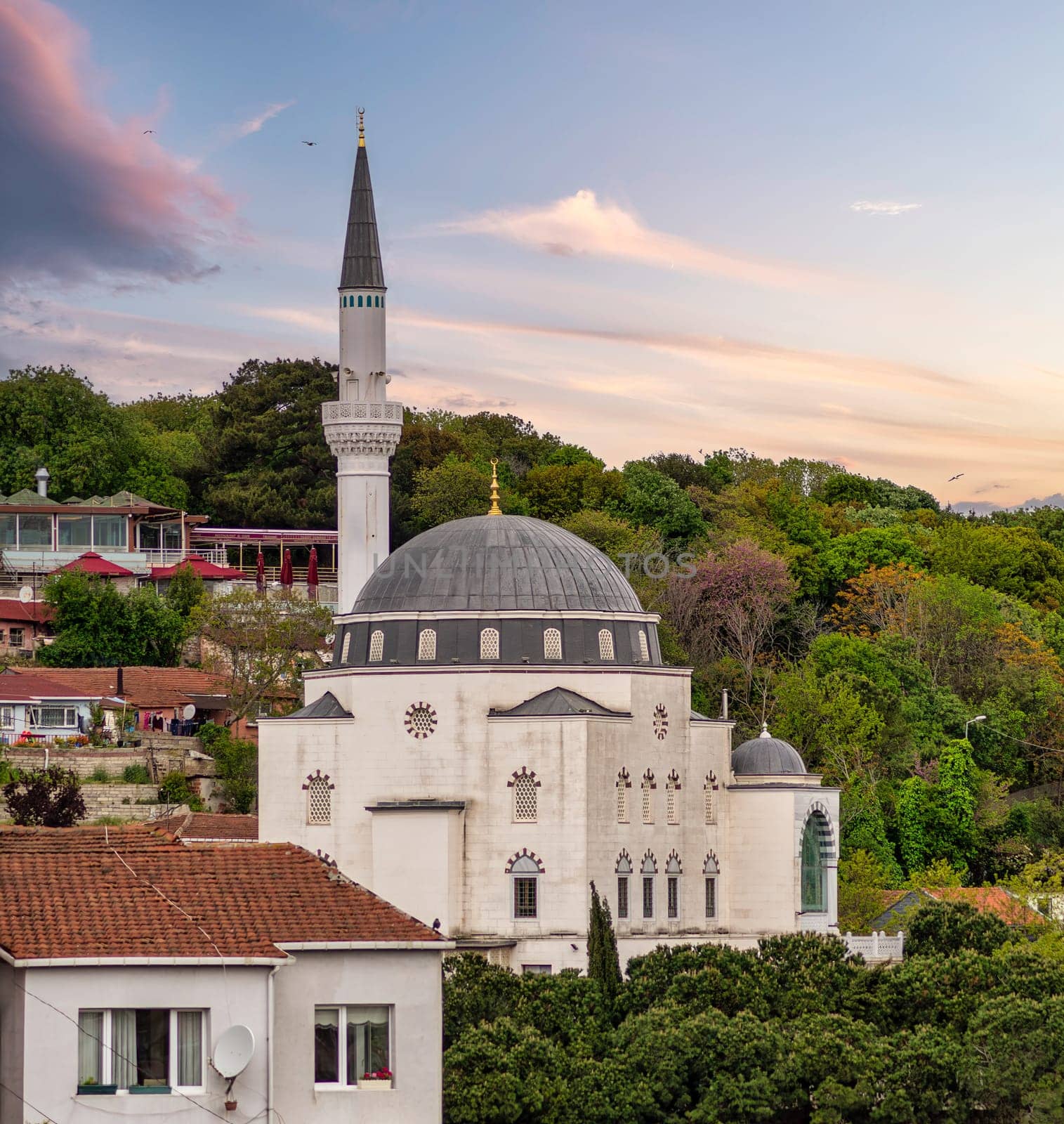 Haci Mehmet Ali Ozturk Mosque, located in Kuzguncuk neighbourhood, Uskudar district, in the Asian side of Istanbul, Turkey