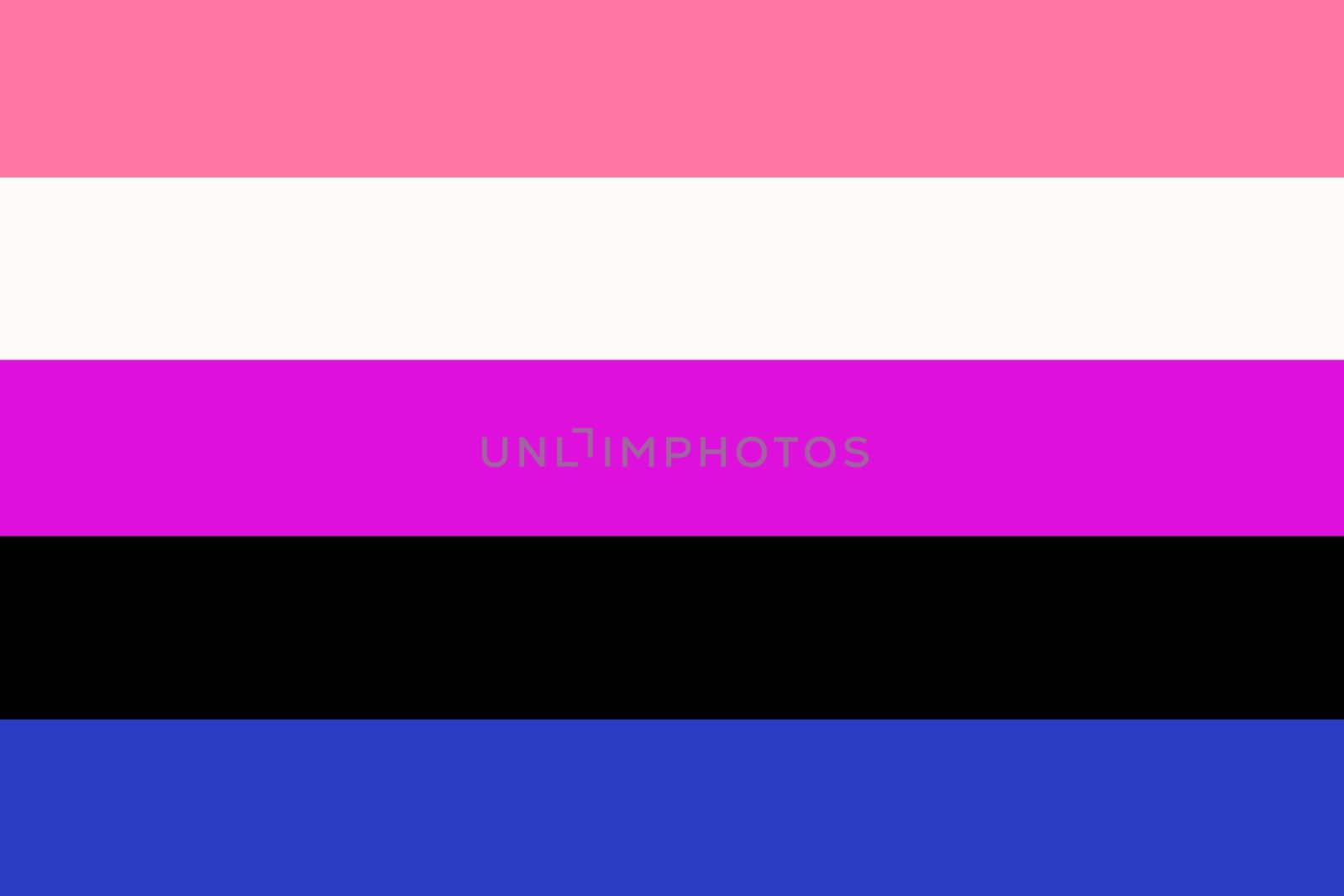 Genderfluid Pride Flag background Illustration by VivacityImages