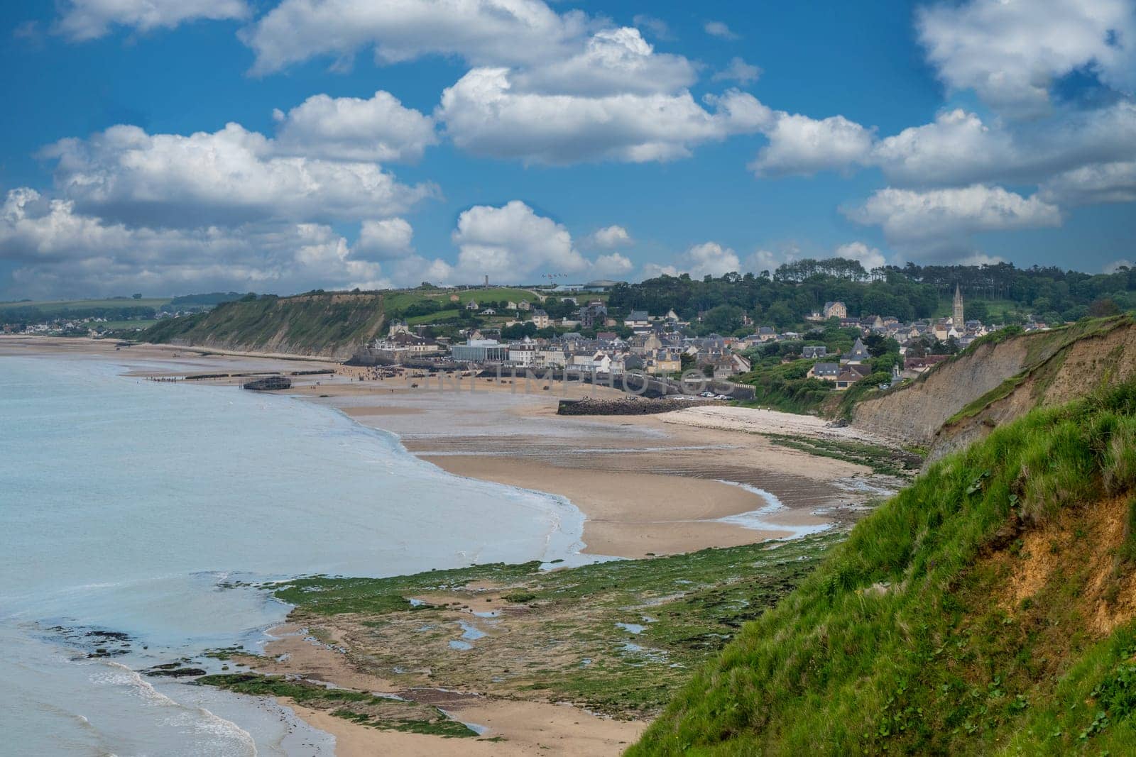 a view of Arromanches-les-Bains, Normandy, France