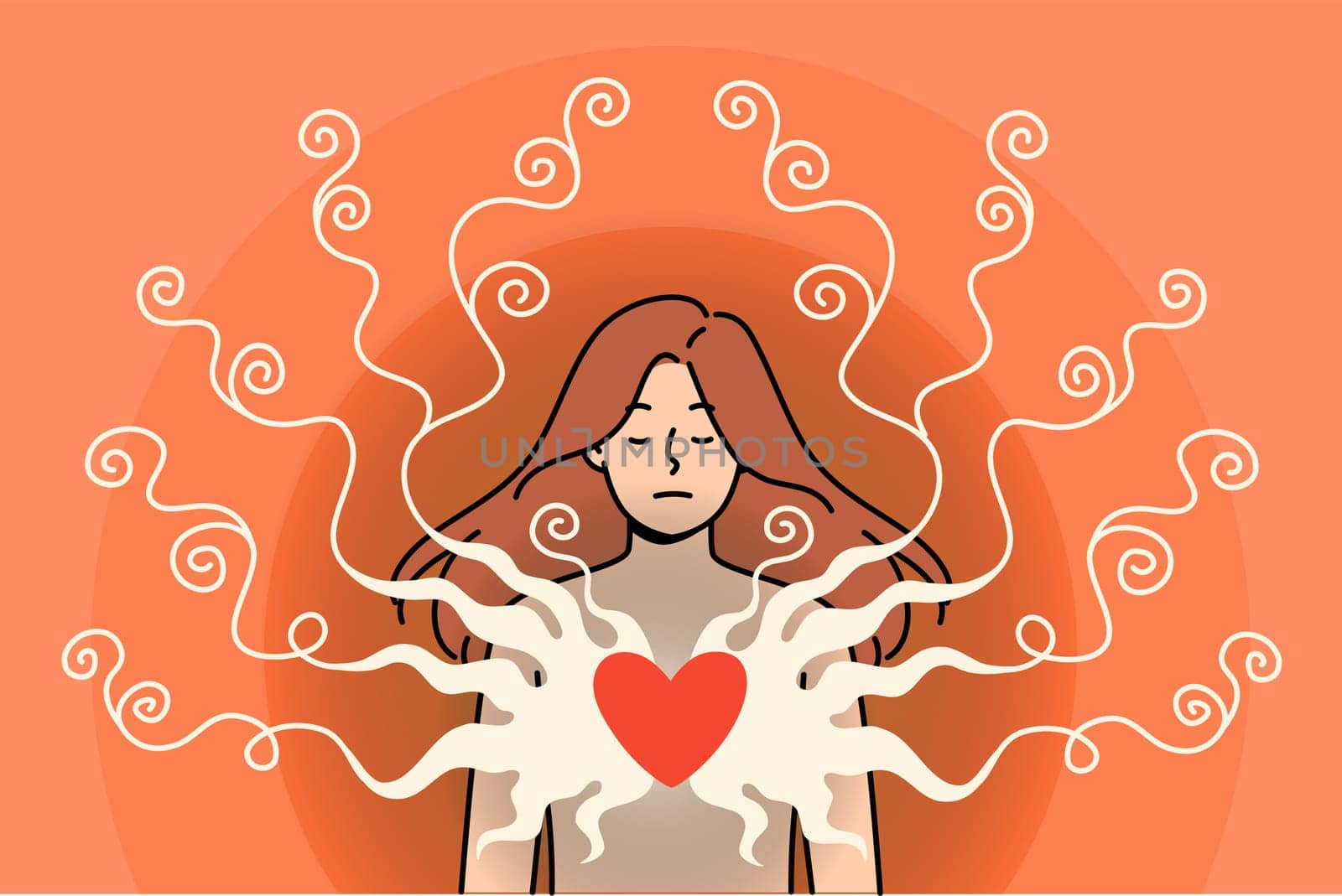 Toxic relationships cause stress in woman and pain in heart, due to problems with boyfriend who uses psychological violence. Problem of toxic relationships in life of girl with mental disorder