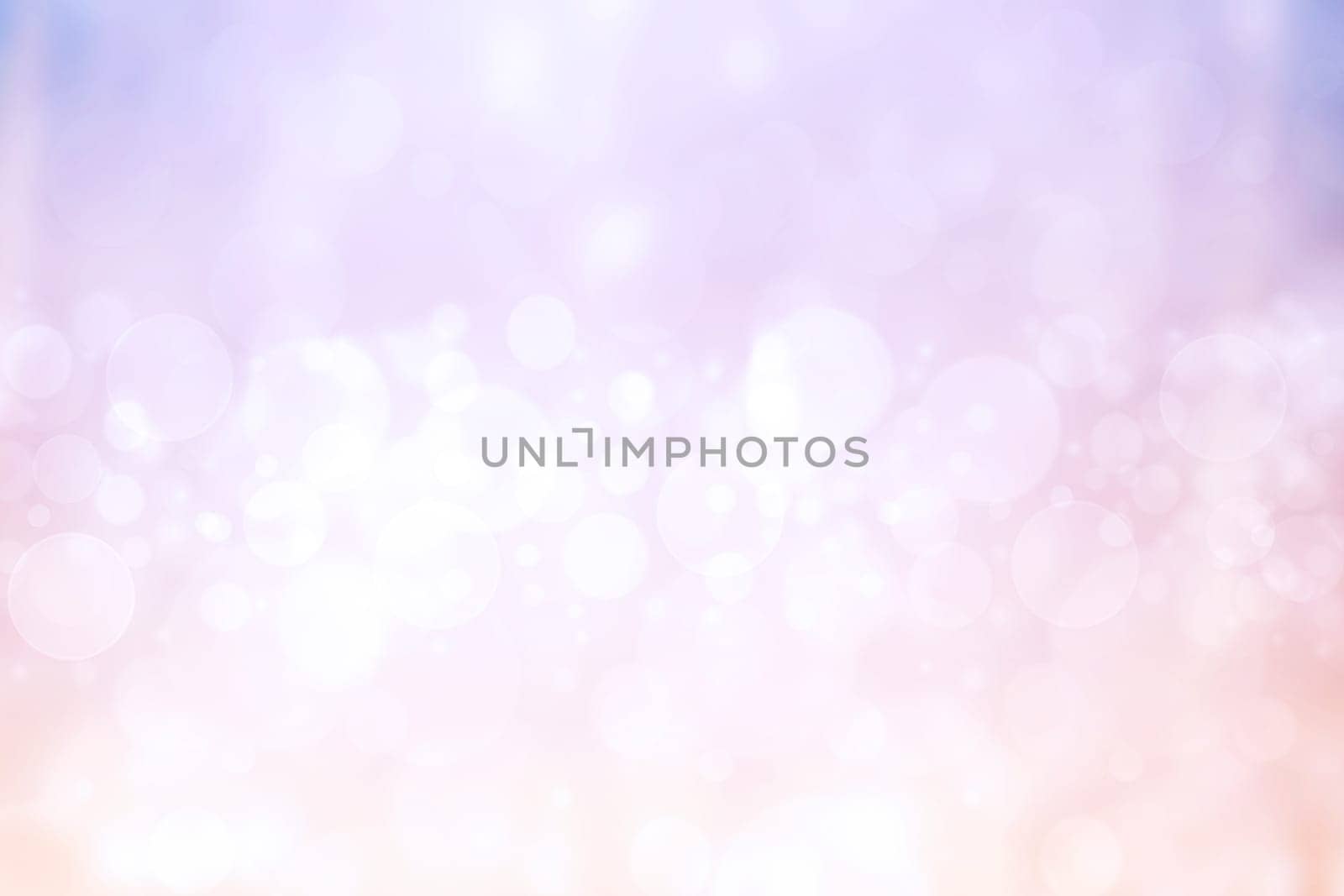 Abstract blurred fresh vivid spring summer light delicate pastel blue pink white yellow bokeh background texture with bright circular soft color lights. Beautiful backdrop illustration.
