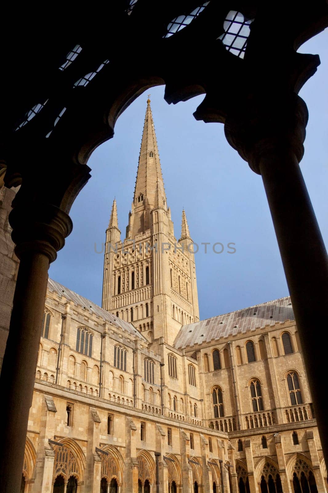 Norwich Cathedral in the city of Norwich in Norfolk, southeast England. The cathedral dates from 1096 although it has been a religious site since 672AD.