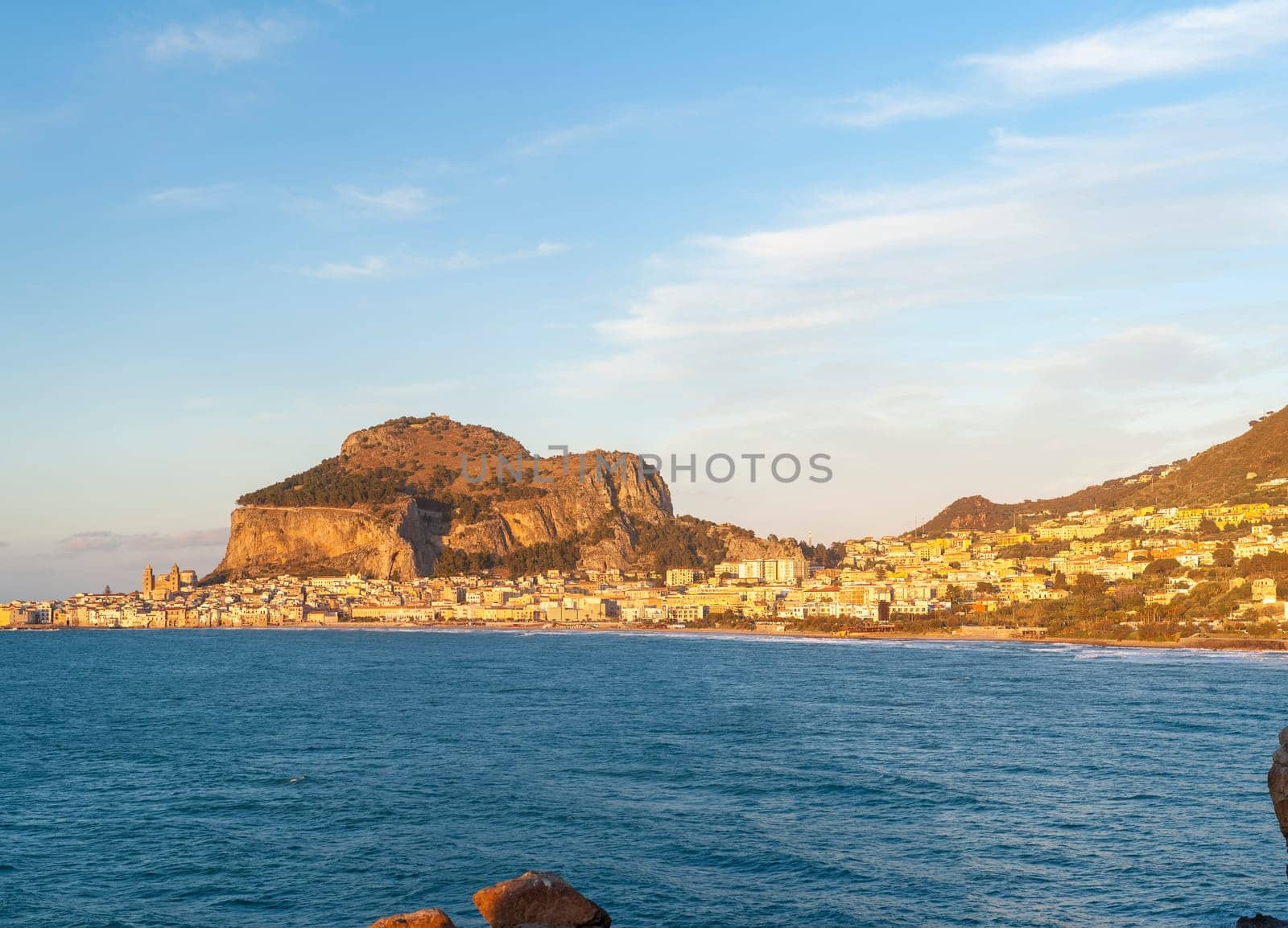 Panoramic view of Cefalù, Palermo, Sicily