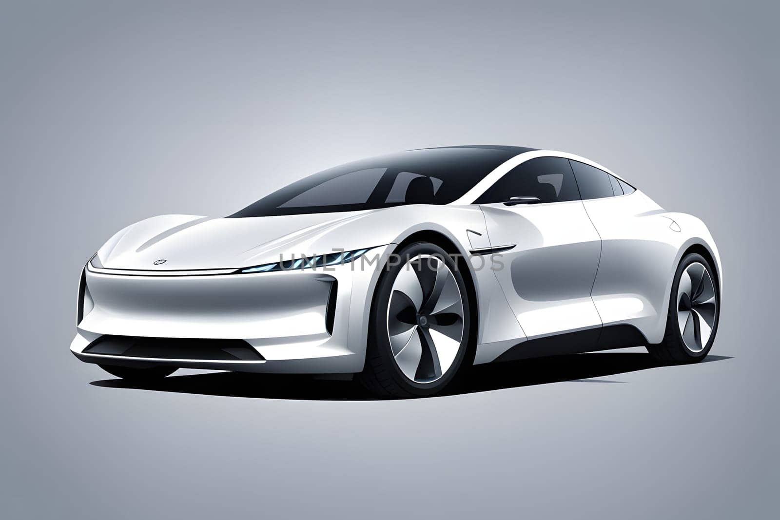 This electric sedan features a futuristic design with smooth curves and advanced technology. The vehicle showcases a streamlined silhouette, emphasizing efficiency and performance with its cutting-edge specifications.