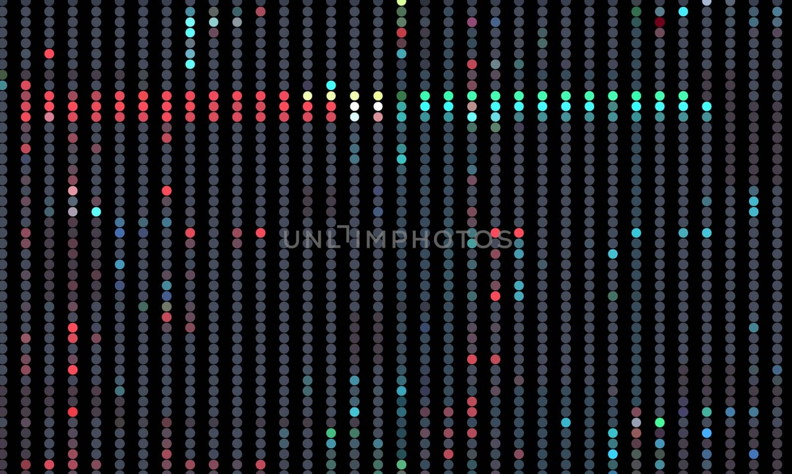 Trendy glitch pattern on dark background. Abstract vector geometric elements