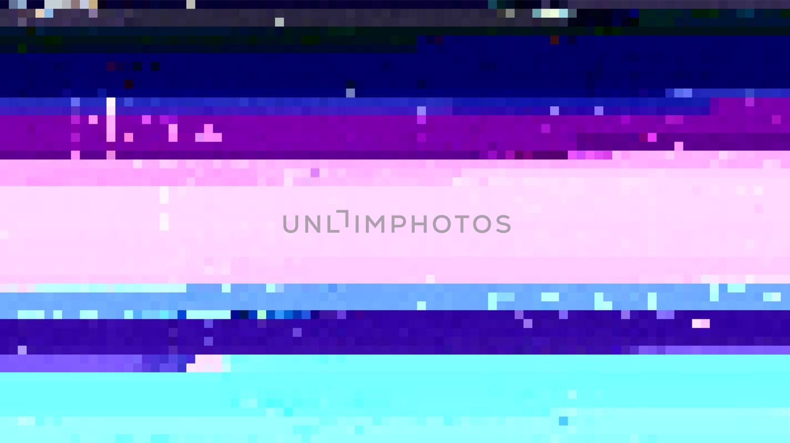 Trendy glitch pattern on dark background. Abstract vector geometric elements